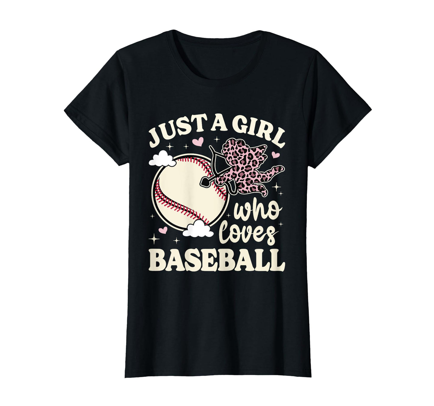 Just Who Loves Baseball Leopard Baseball T-Shirt - Trendy Graphic Men Women - T-Shirt, Sweatshirt, Hoodie