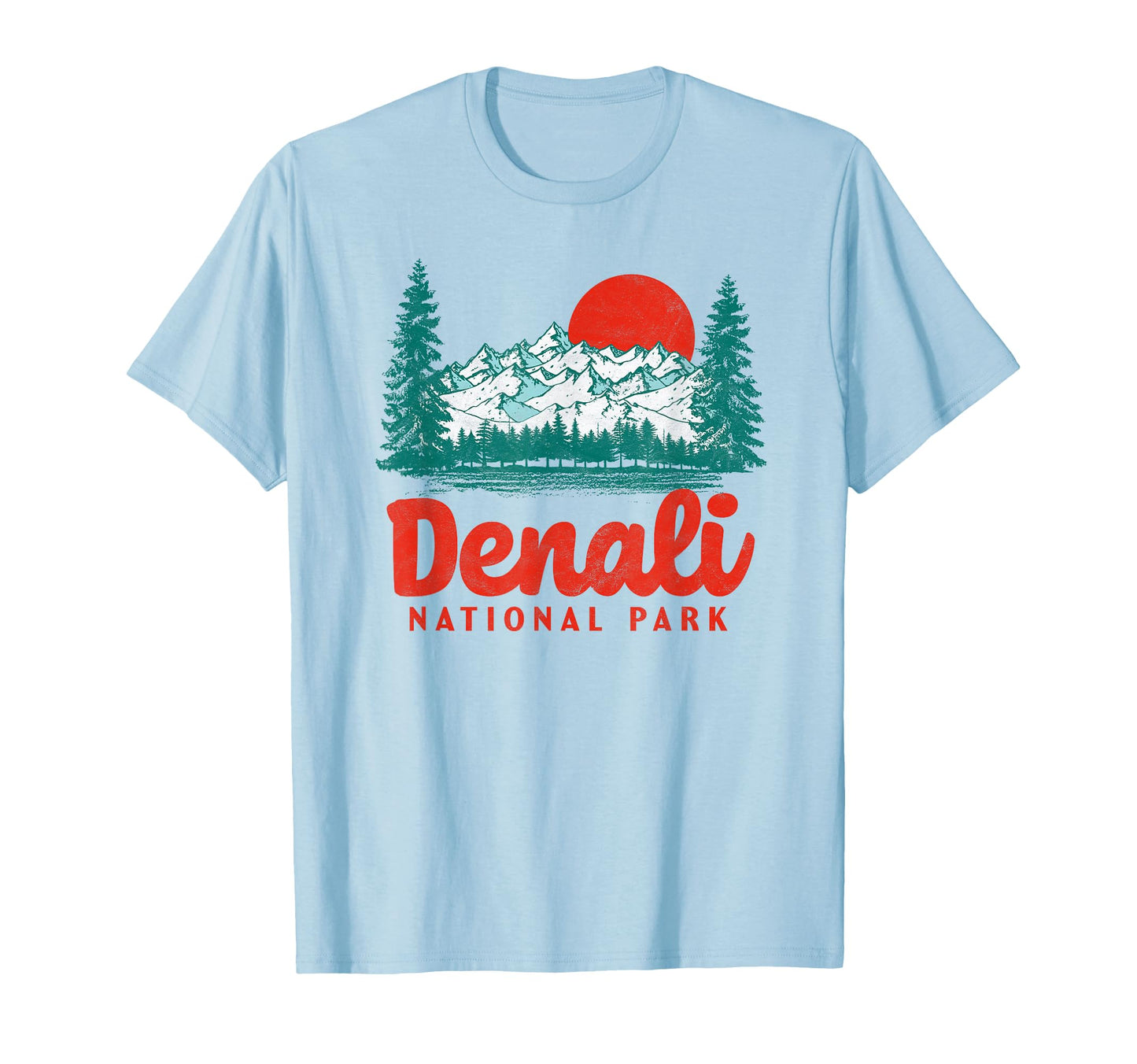 Denali National Park 80S Mountain T-Shirt - Unique Graphic Unisex - T-Shirt, Sweatshirt, Hoodie