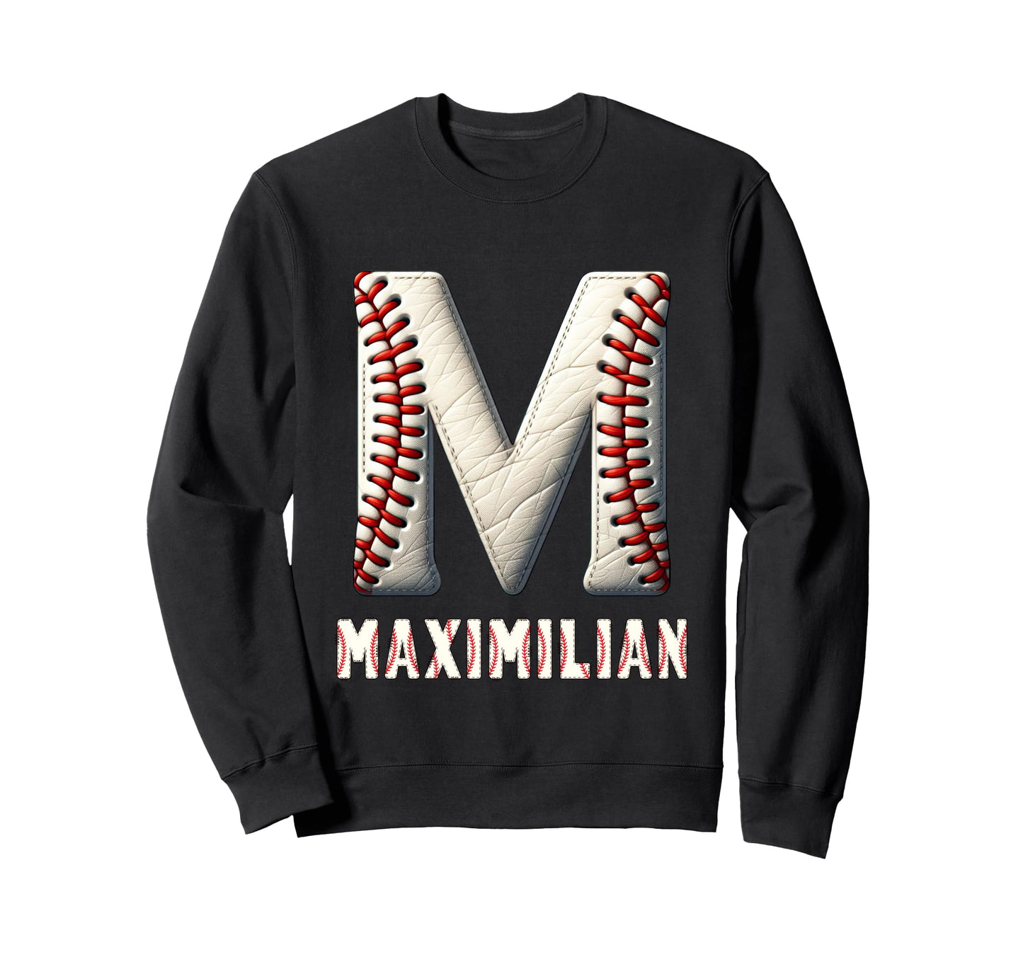 Baseball Home Run Axel Initial Sweatshirt - Minimalist Print Men Women - T-Shirt, Sweatshirt, Hoodie
