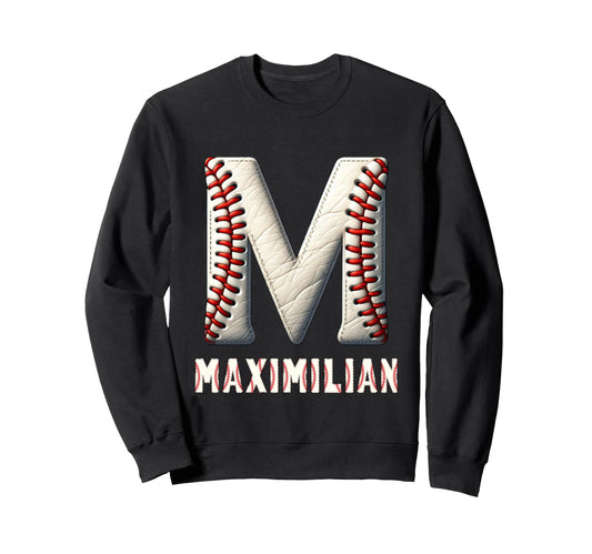 Baseball Home Run Axel Initial Sweatshirt - Minimalist Print Men Women - T-Shirt, Sweatshirt, Hoodie
