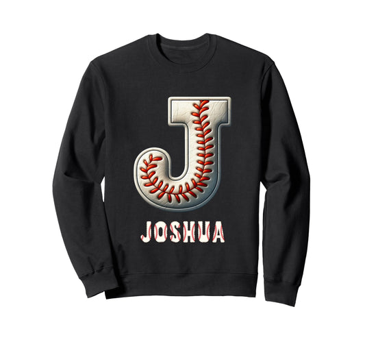 Baseball Home Run Manuel Initial Sweatshirt - Novelty Apparel Men Women - T-Shirt, Sweatshirt, Hoodie