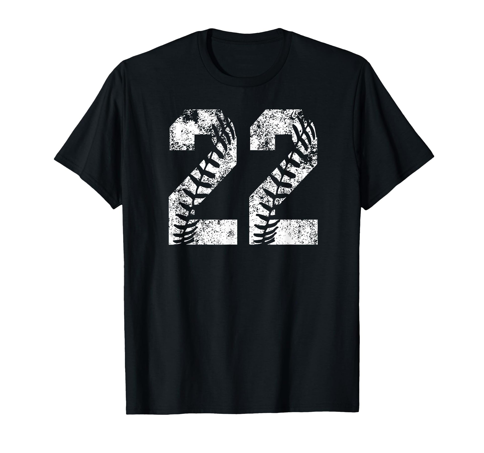 White Baseball Number 22 Jersey T-Shirt - Casual Everyday Wear Men Women - T-Shirt, Sweatshirt, Hoodie