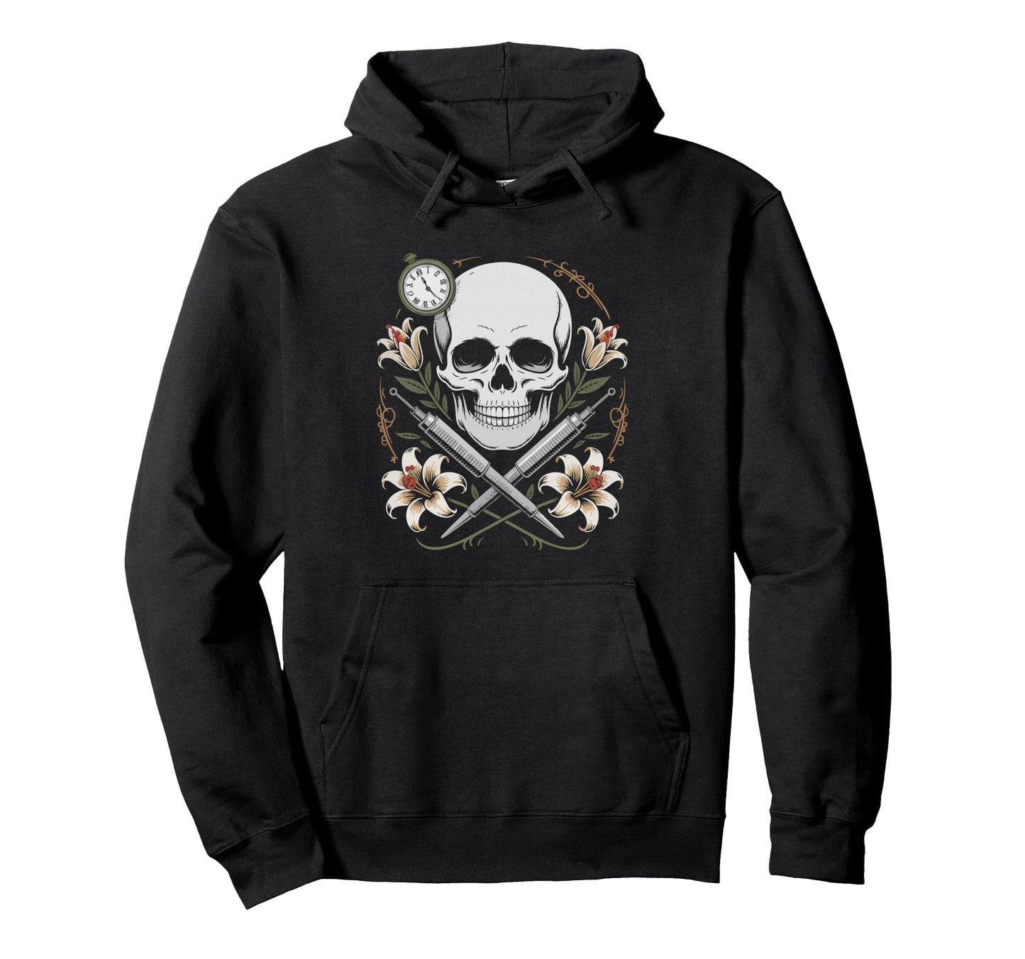 Funeral Director Coffin Flowers Hoodie - Aesthetic Graphic Men Women - T-Shirt, Sweatshirt, Hoodie