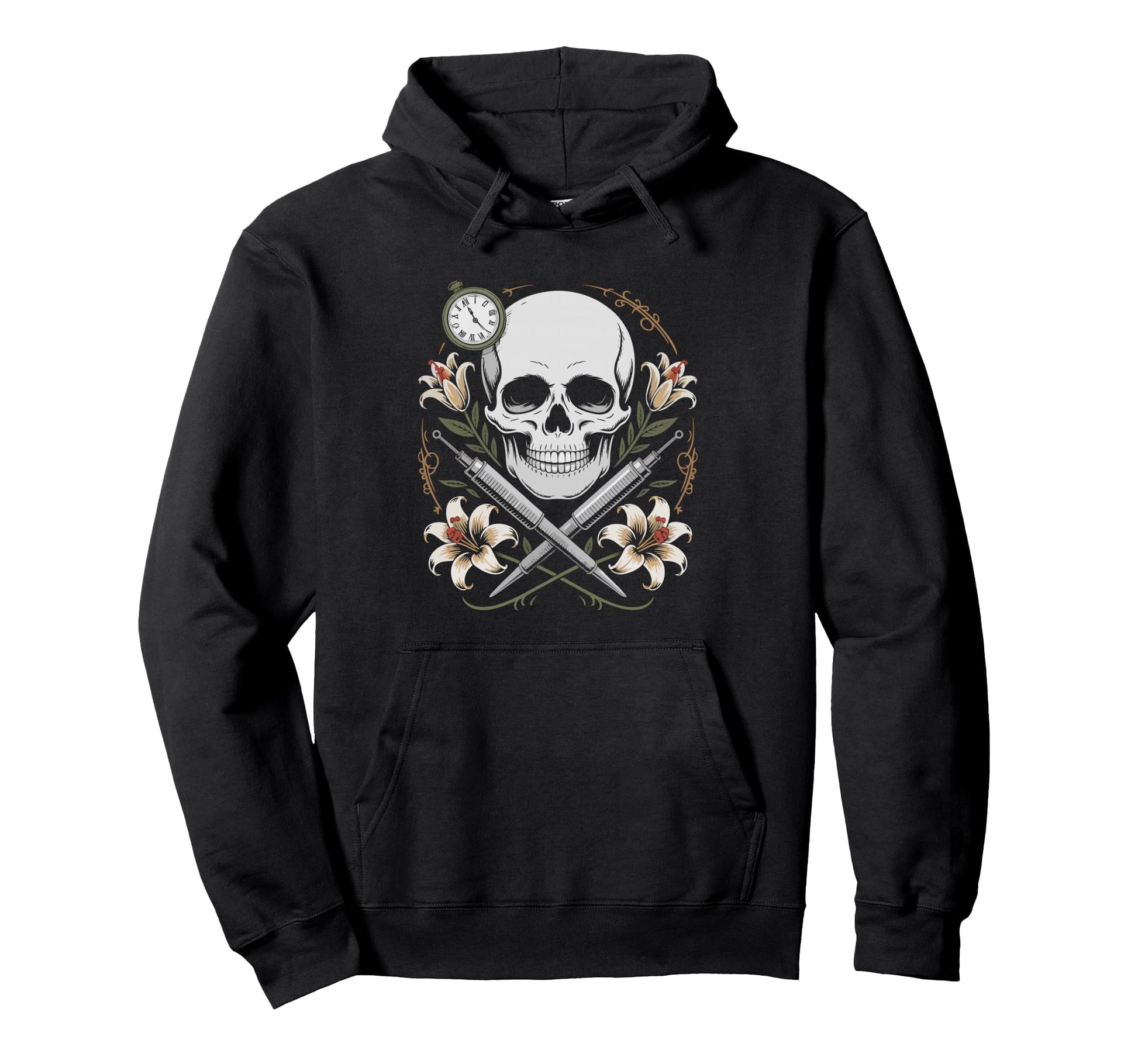 Funeral Director Coffin Flowers Hoodie - Aesthetic Graphic Men Women - T-Shirt, Sweatshirt, Hoodie