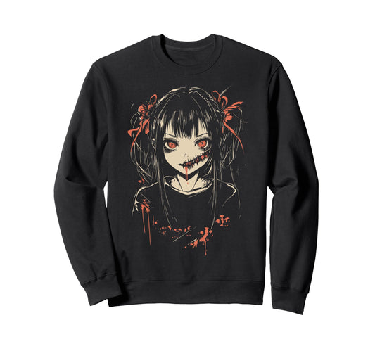 Anime Horror Aesthetic Soft Grunge Sweatshirt - Streetwear Style Men Women - T-Shirt, Sweatshirt, Hoodie