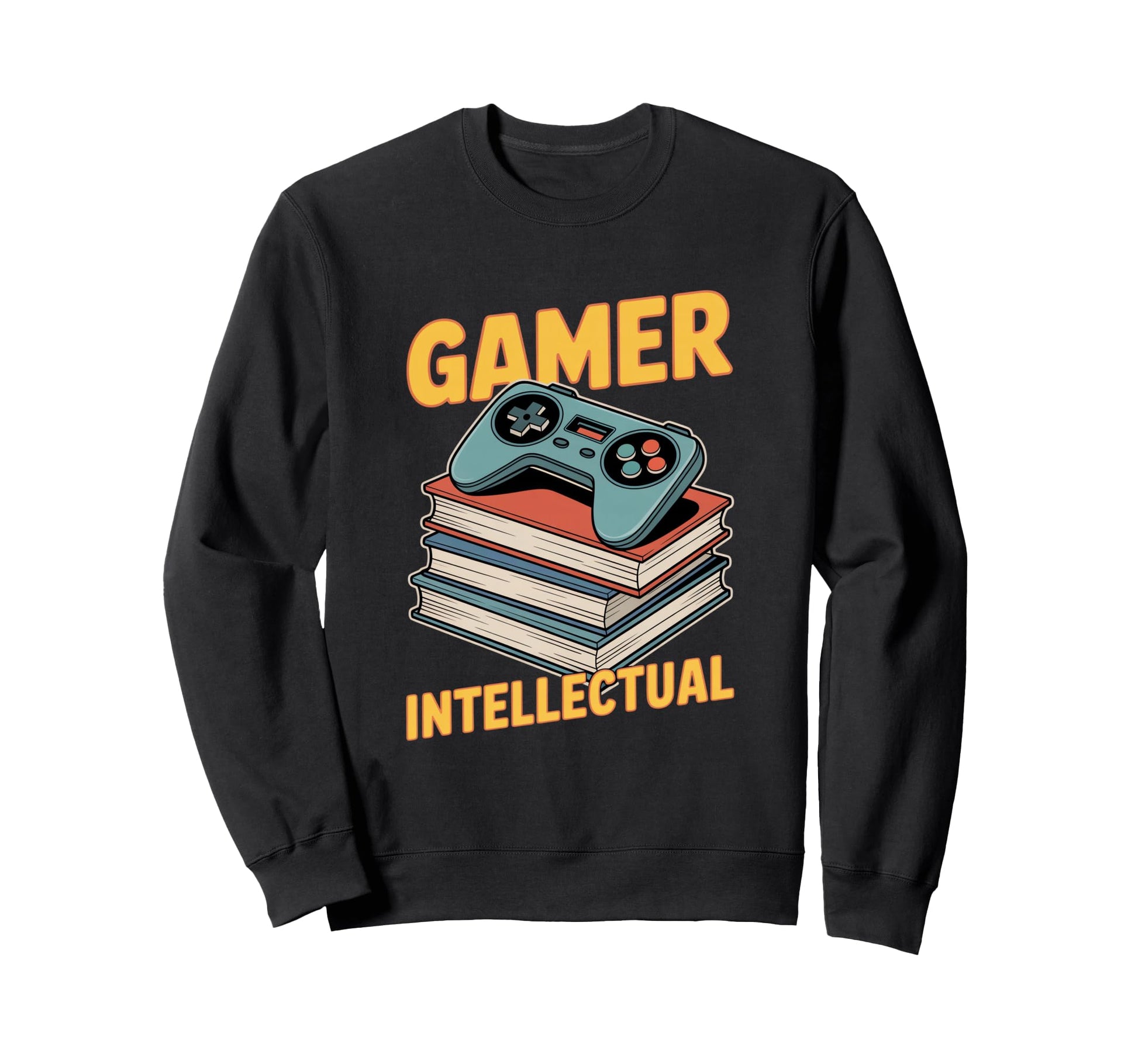Gamer Intellectual Controller Sweatshirt - Fun Novelty Design for Adults - T-Shirt, Sweatshirt, Hoodie