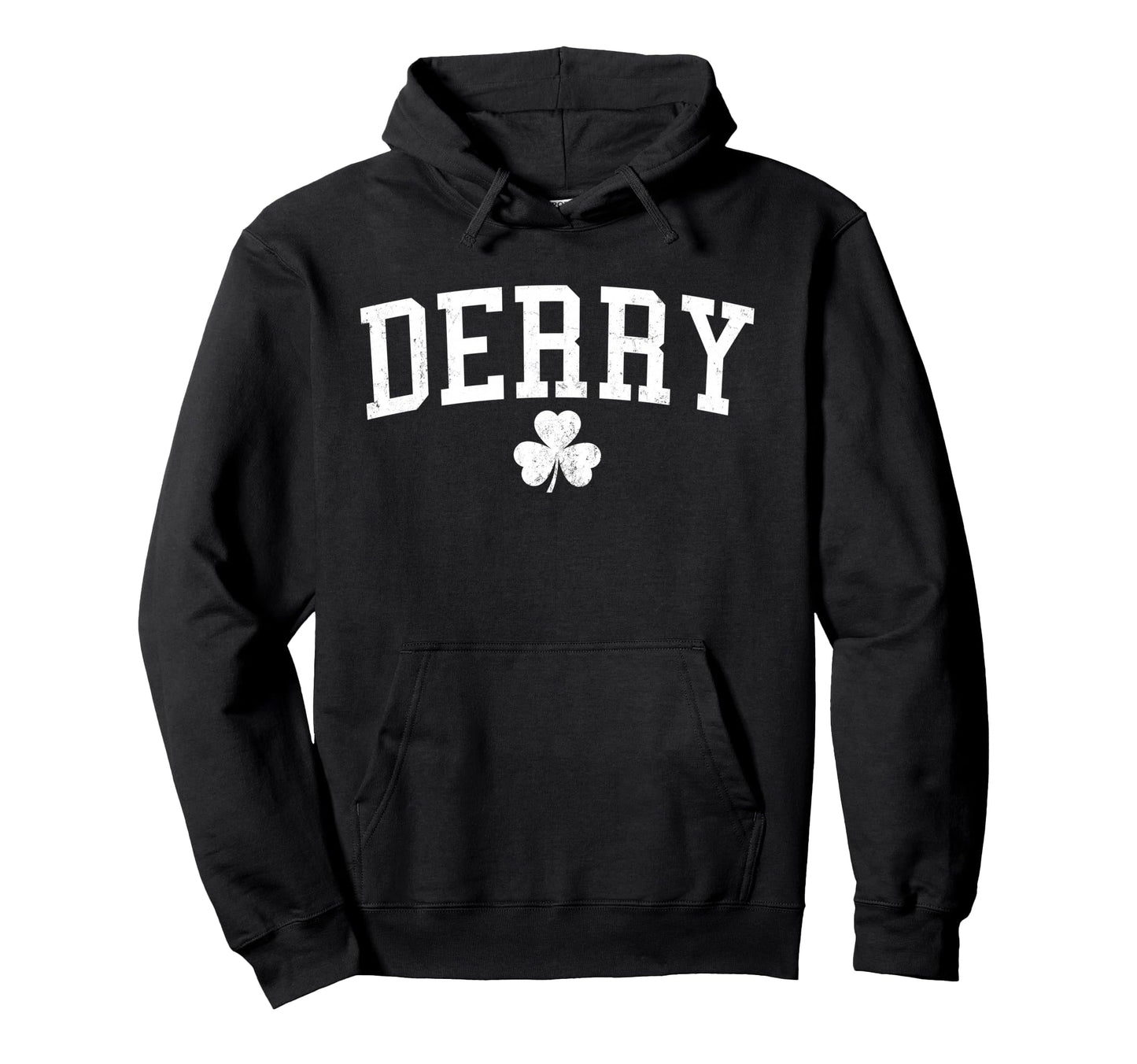 Derry Ireland St Patricks Day Distressed Hoodie - Streetwear Style Unisex - T-Shirt, Sweatshirt, Hoodie