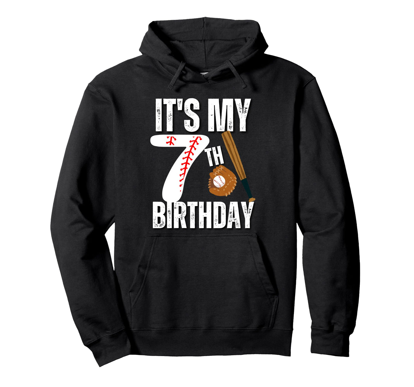 Its My 7Th Birthday Baseball Player 7Th Hoodie - Unique Graphic Men Women - T-Shirt, Sweatshirt, Hoodie
