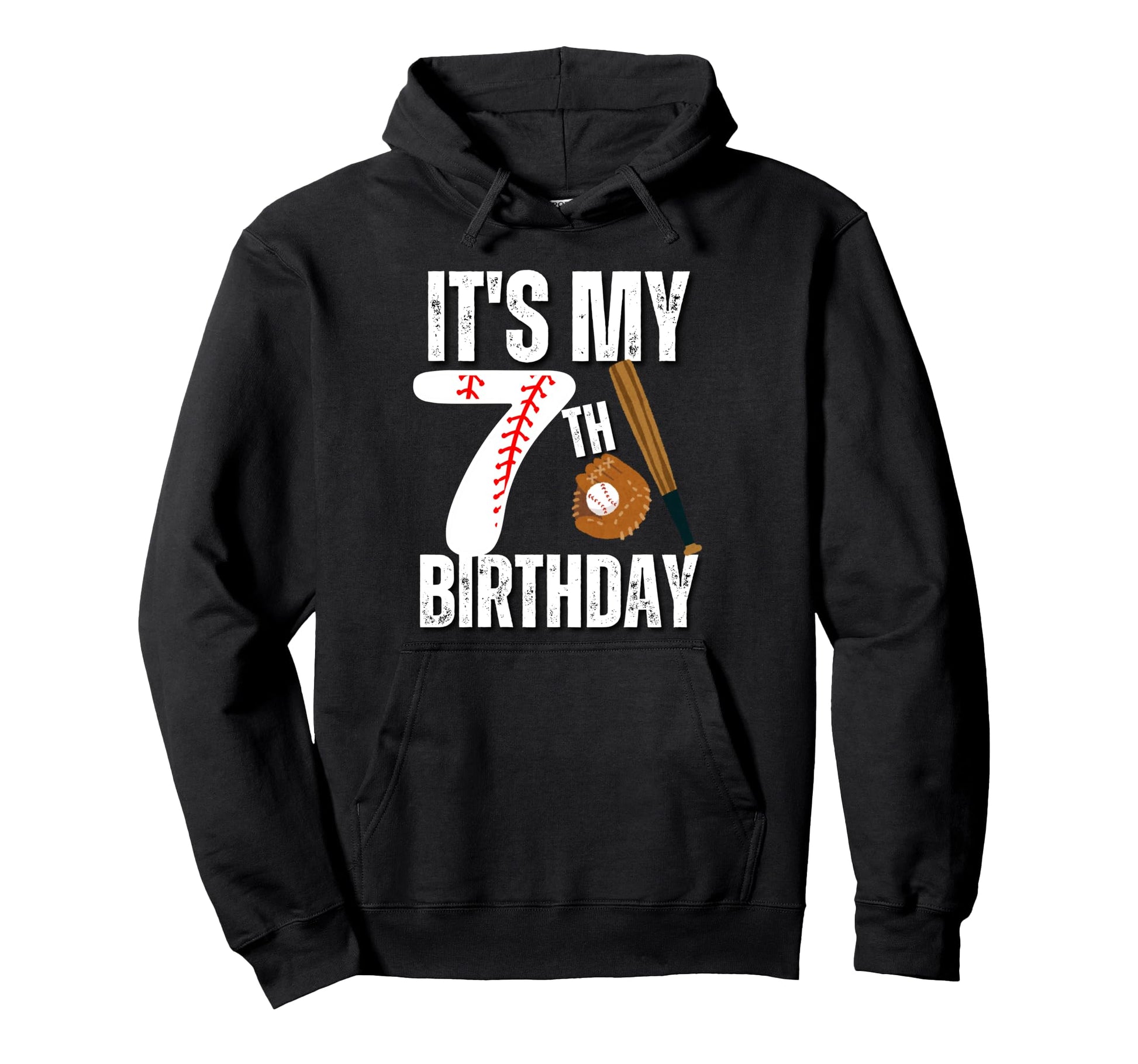 Its My 7Th Birthday Baseball Player 7Th Hoodie - Unique Graphic Men Women - T-Shirt, Sweatshirt, Hoodie