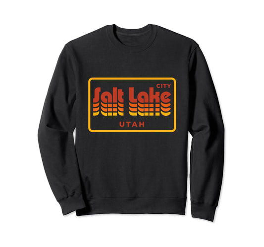1970S 1980S Typography Salt Lake Sweatshirt - Novelty Apparel Men Women - T-Shirt, Sweatshirt, Hoodie