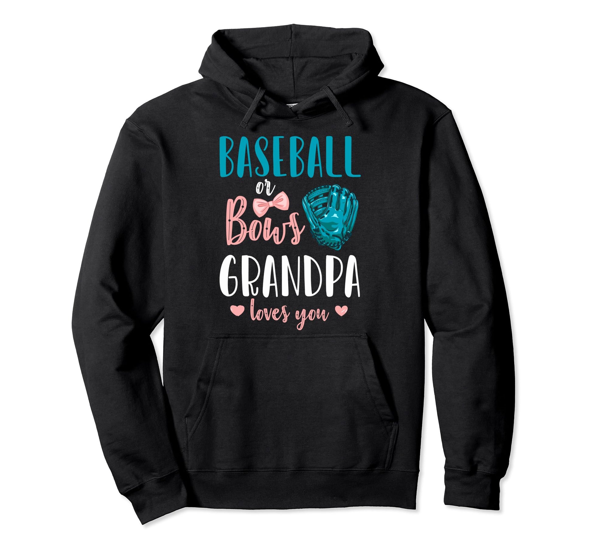 Baseball Or Bows Party Baseball Hoodie - Casual Everyday Wear for Adults - T-Shirt, Sweatshirt, Hoodie