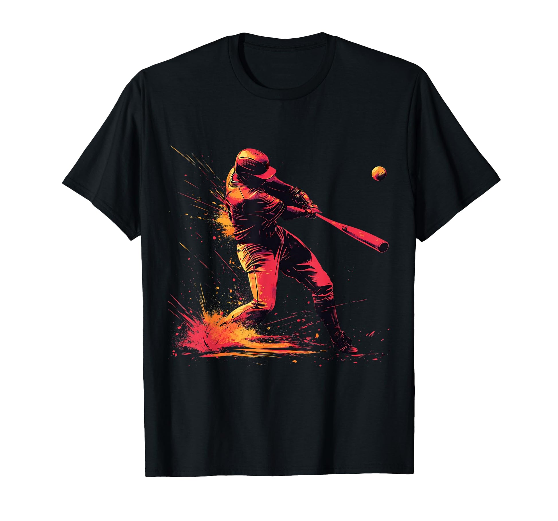 Baseball Home Run Hitter Power Swing T-Shirt - Graphic Print for Adults - T-Shirt, Sweatshirt, Hoodie