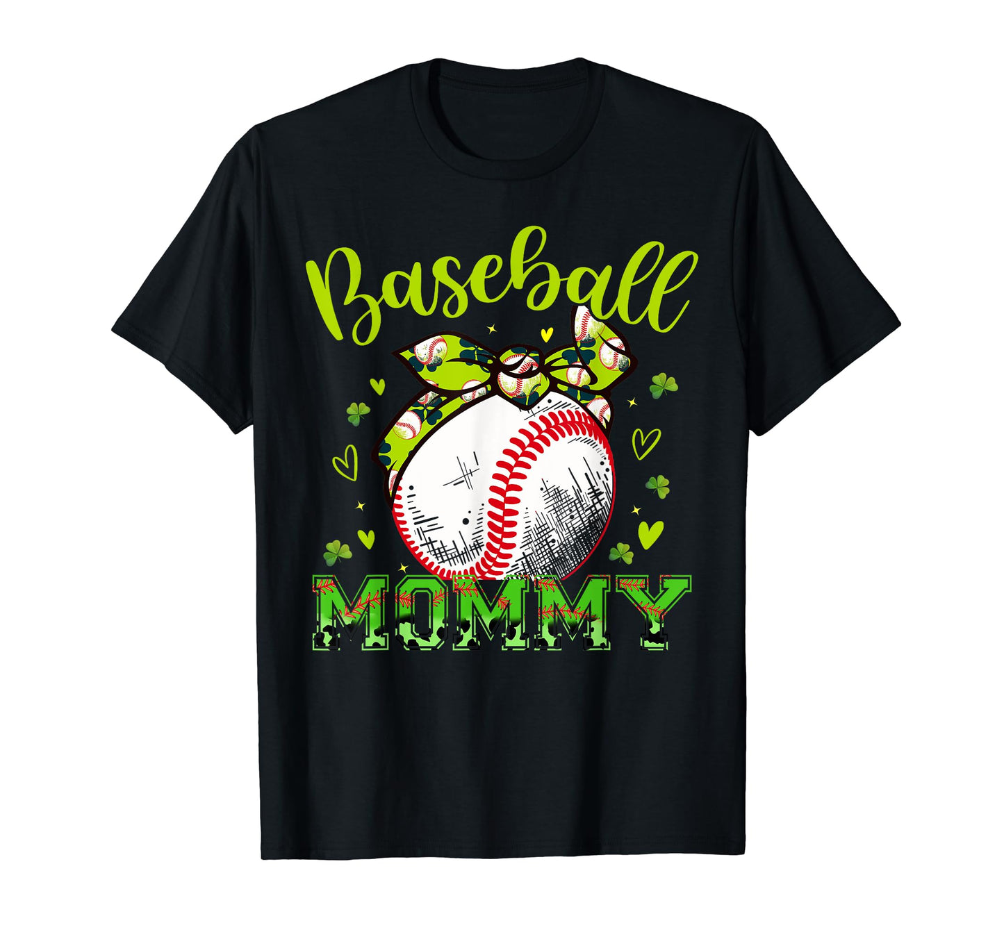 Baseball Mommy Headband Leopard T-Shirt - Unique Graphic Men Women - T-Shirt, Sweatshirt, Hoodie