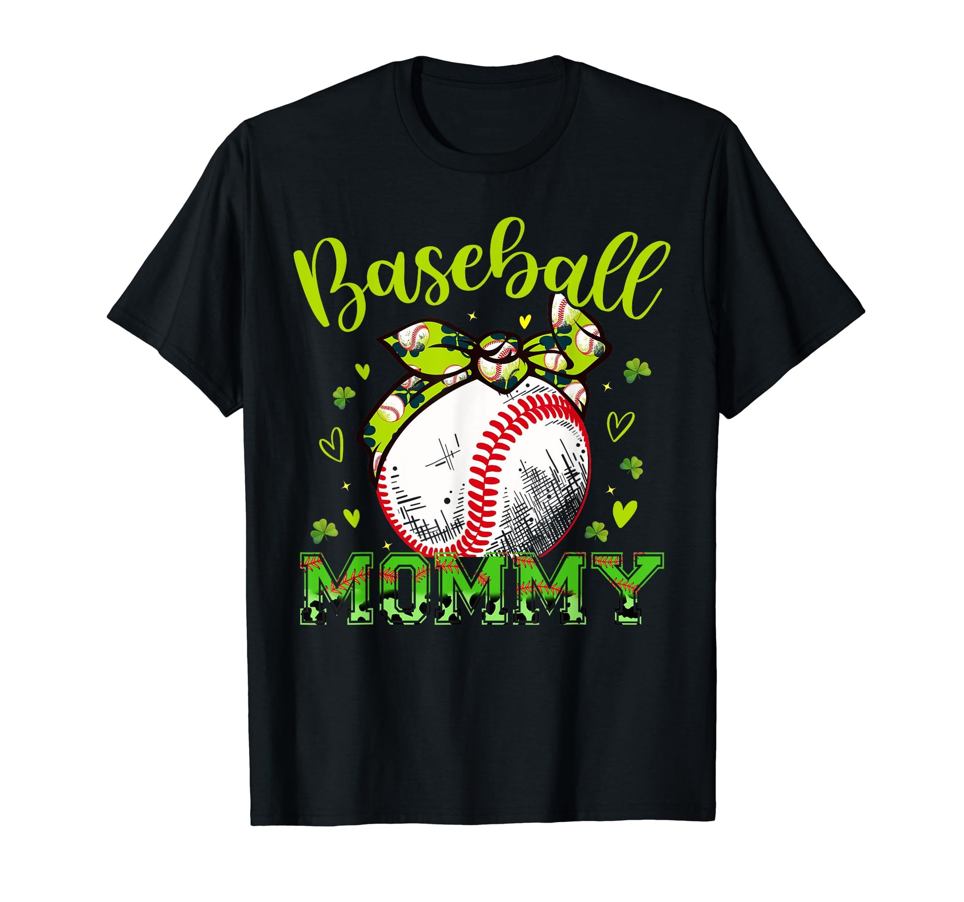 Baseball Mommy Headband Leopard T-Shirt - Unique Graphic Men Women - T-Shirt, Sweatshirt, Hoodie