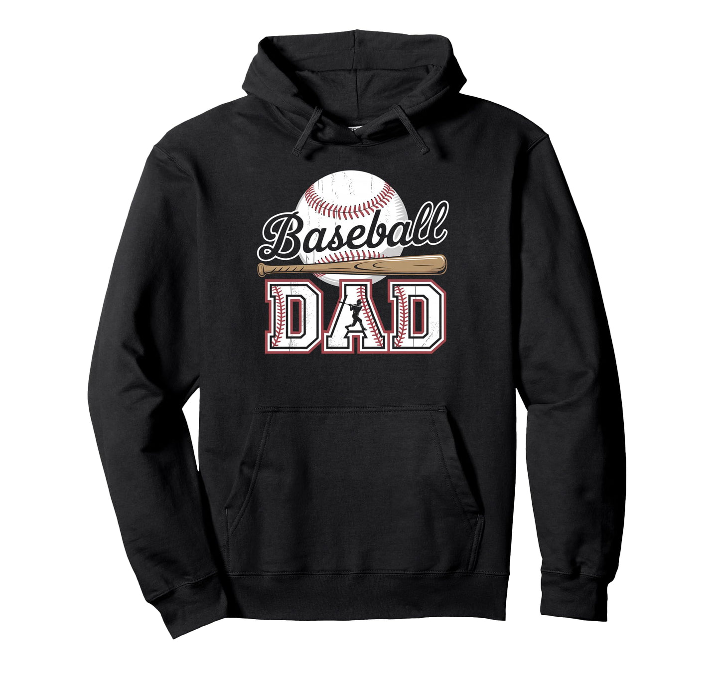 Baseball Dad Wife Daughter Happy Hoodie - Novelty Apparel Men Women - T-Shirt, Sweatshirt, Hoodie