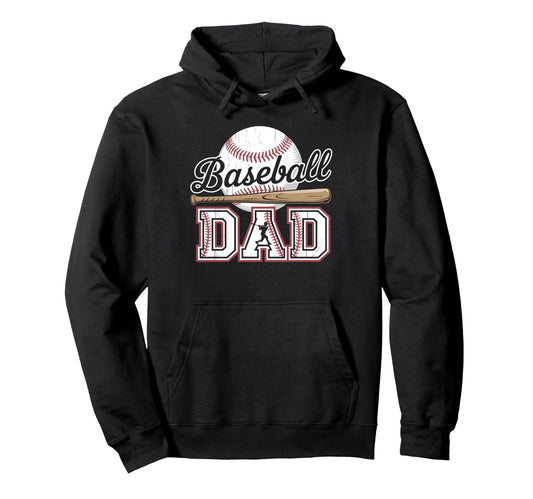 Baseball Dad Wife Daughter Happy Hoodie - Novelty Apparel Men Women - T-Shirt, Sweatshirt, Hoodie