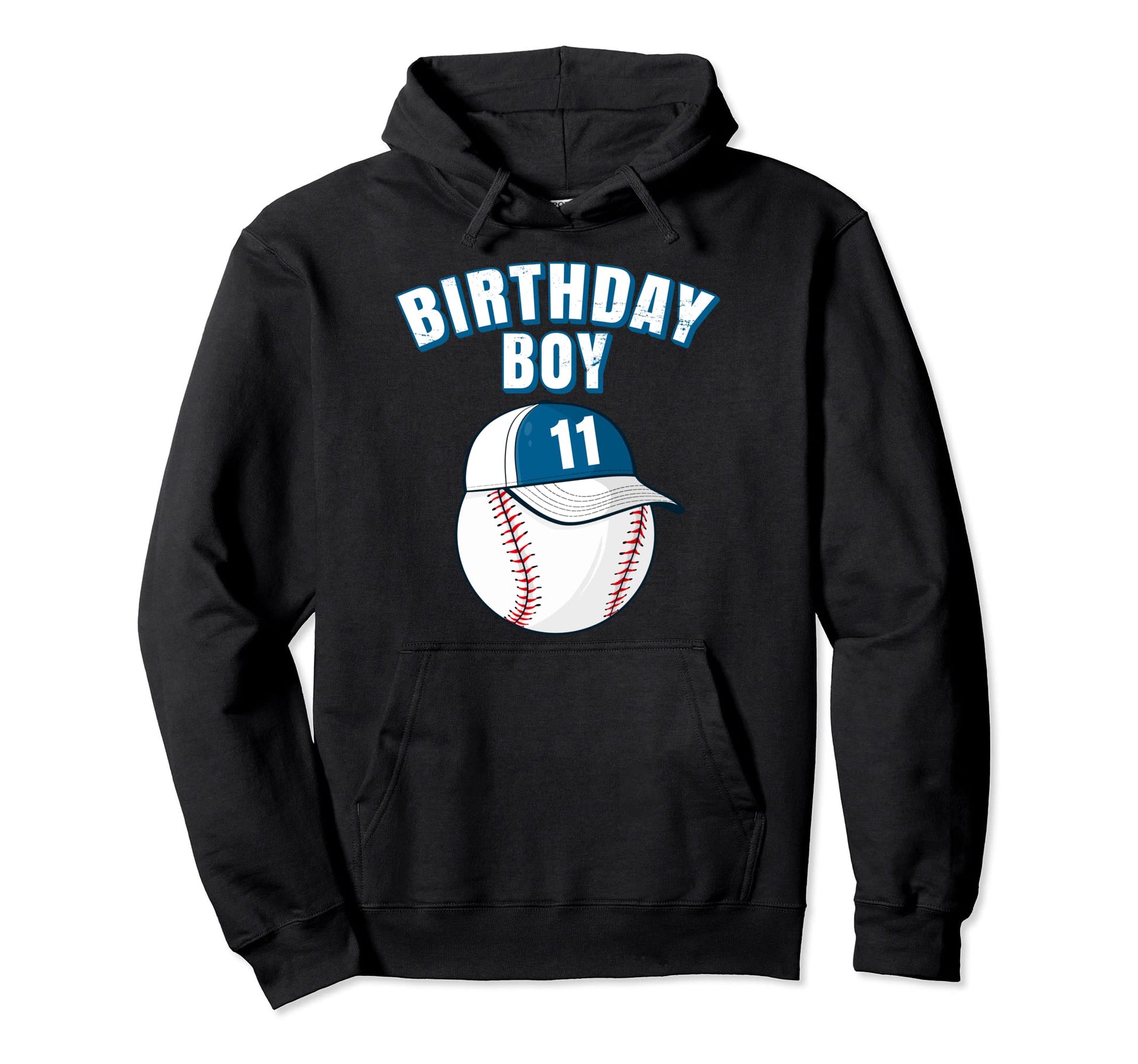 11Th Birthday Funny 11 Years Old Baseball Hoodie - Graphic Print Men Women - T-Shirt, Sweatshirt, Hoodie