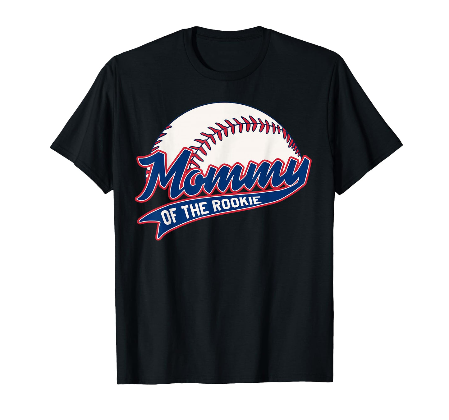 Mommy Rookie Birthday Baseball Theme T-Shirt - Minimalist Print Unisex - T-Shirt, Sweatshirt, Hoodie