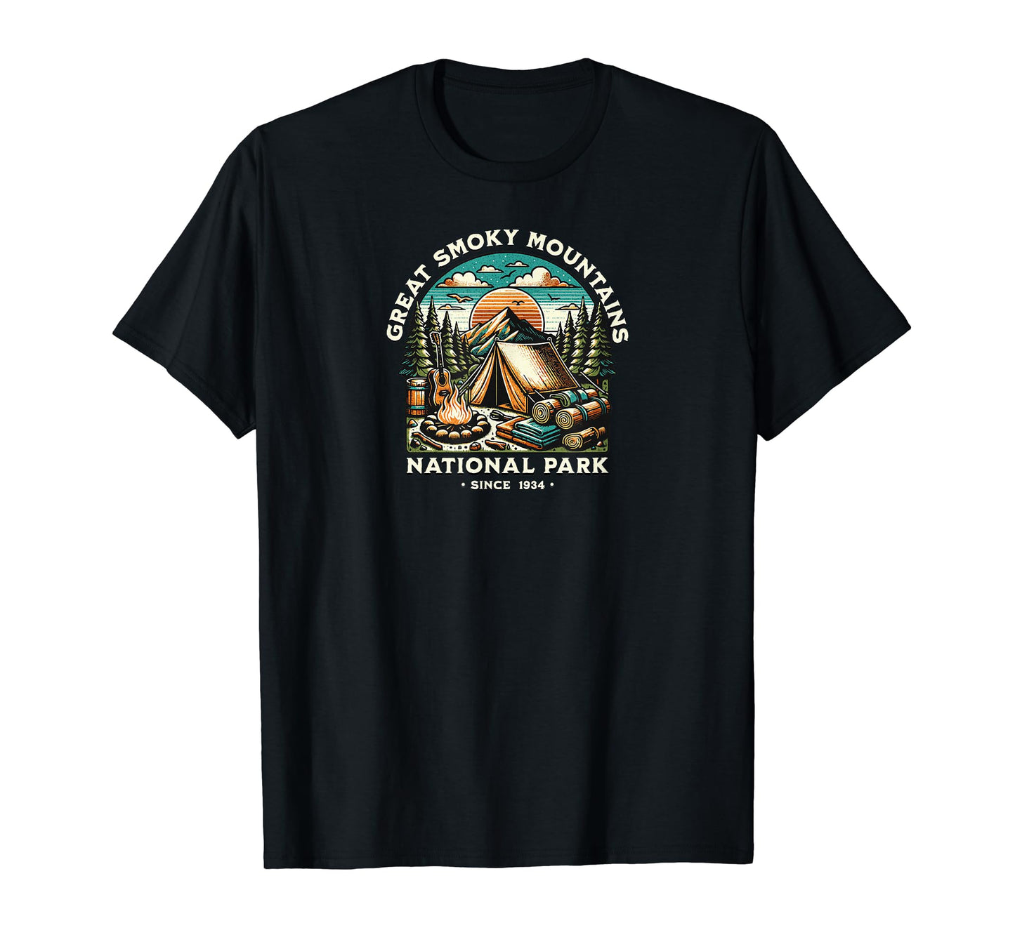 Great Smoky Mountains National T-Shirt - Fun Novelty Design for Adults - T-Shirt, Sweatshirt, Hoodie