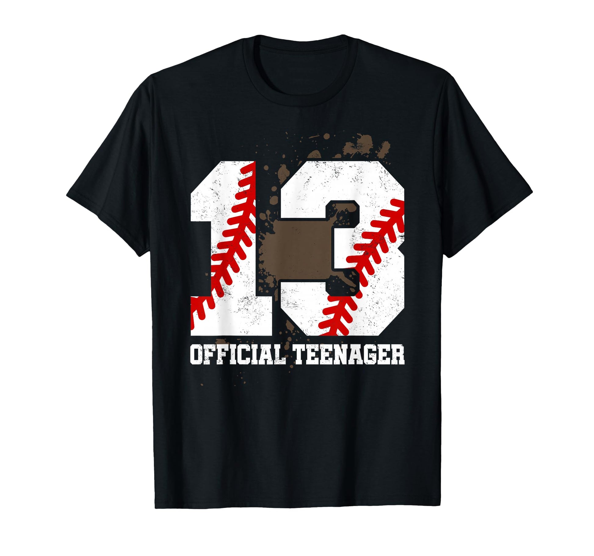 Teenager 13Th Birthday Baseball 13 T-Shirt - Minimalist Print Men Women - T-Shirt, Sweatshirt, Hoodie