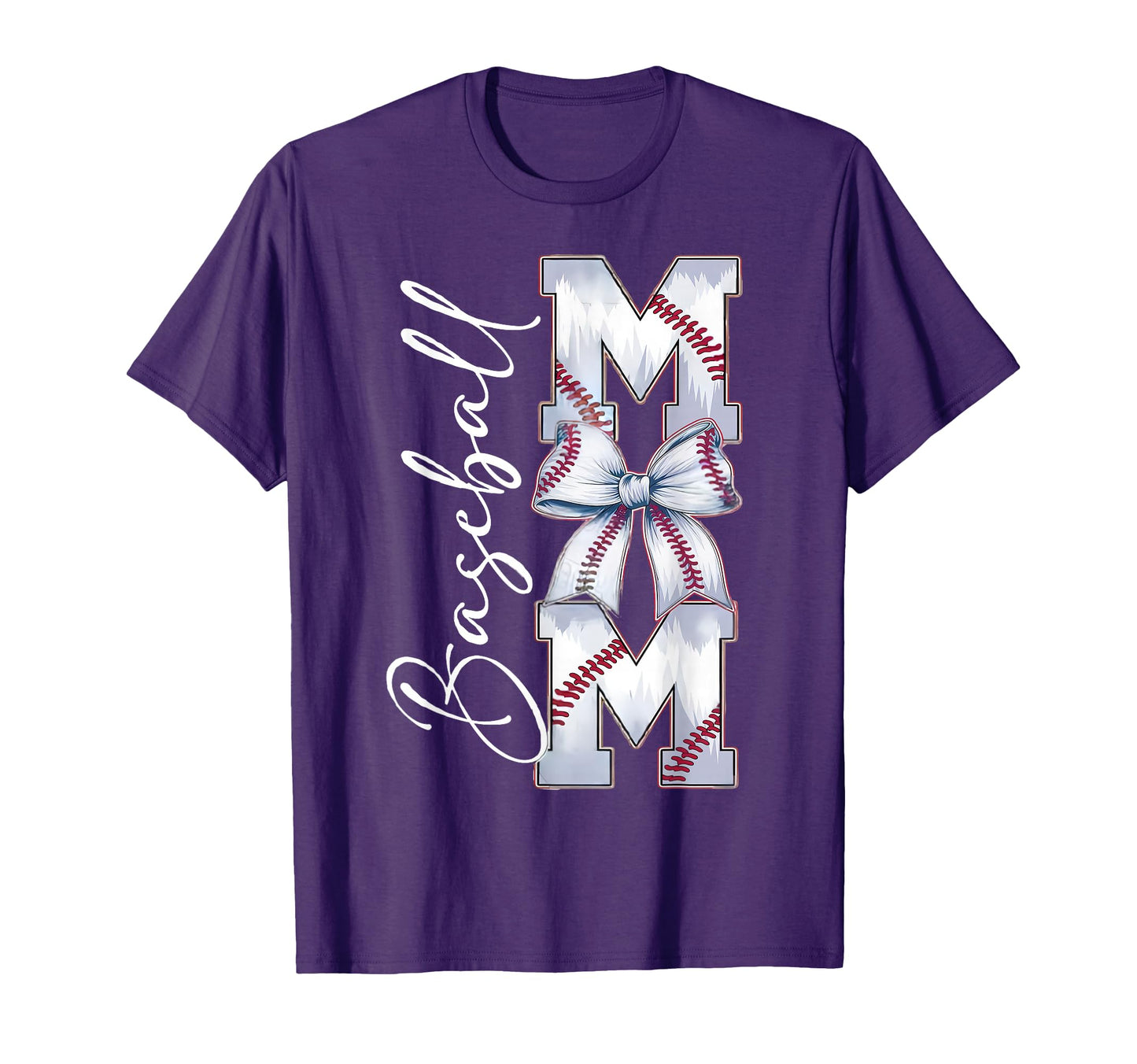 Baseball Mom Coquette Bow Baseball Mom T-Shirt - Trendy Graphic Men Women - T-Shirt, Sweatshirt, Hoodie