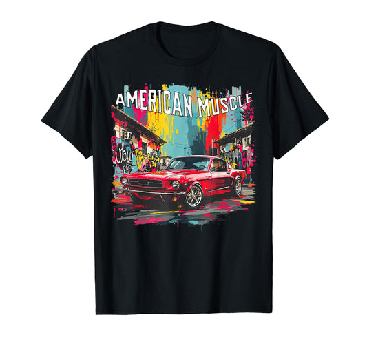 American Muscle Car Guy Petrolheads T-Shirt - Casual Everyday Wear Unisex - T-Shirt, Sweatshirt, Hoodie