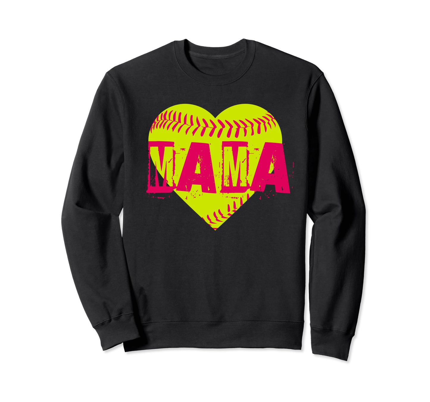 Home Run Love Softball Mama Sweatshirt - Graphic Print for Adults - T-Shirt, Sweatshirt, Hoodie