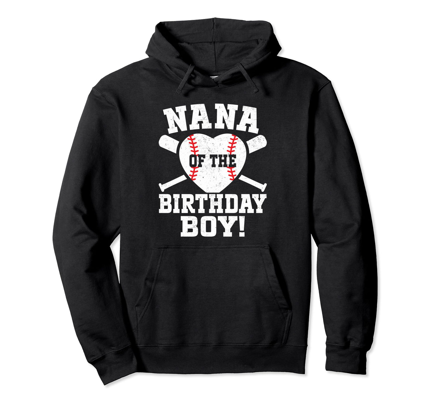 Nana Birthday Baseball Birthday Matching Hoodie - Graphic Print Unisex - T-Shirt, Sweatshirt, Hoodie