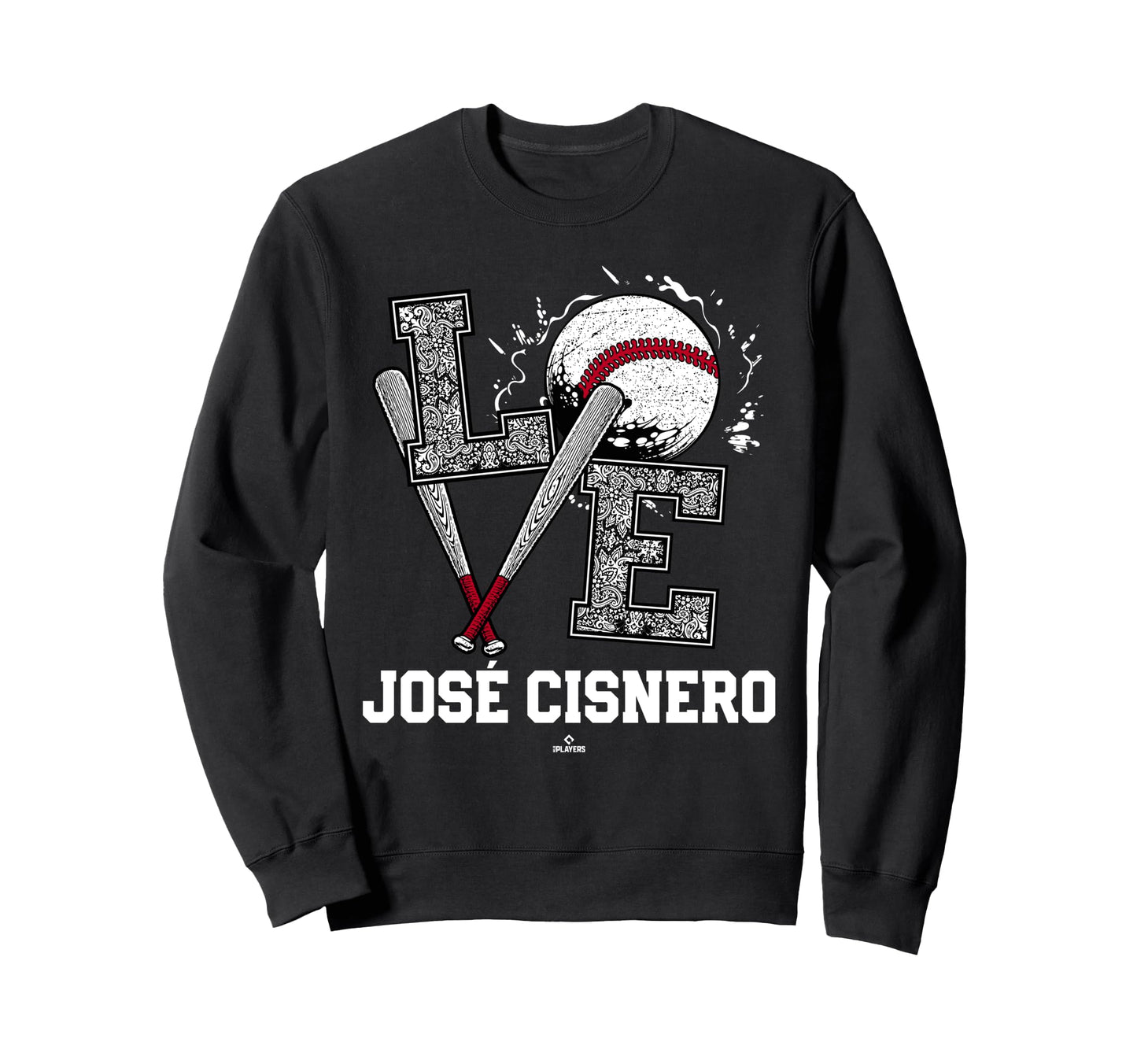 Distressed Baseball Love Jos Sweatshirt - Streetwear Style for Adults - T-Shirt, Sweatshirt, Hoodie
