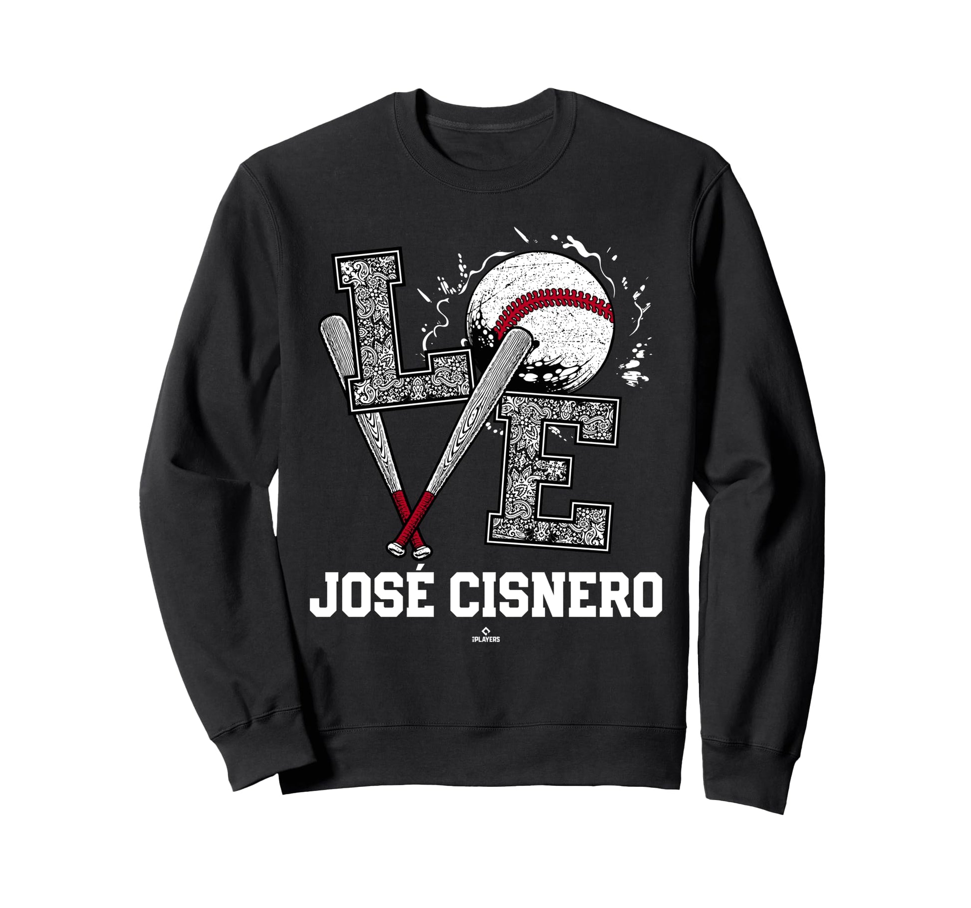 Distressed Baseball Love Jos Sweatshirt - Streetwear Style for Adults - T-Shirt, Sweatshirt, Hoodie