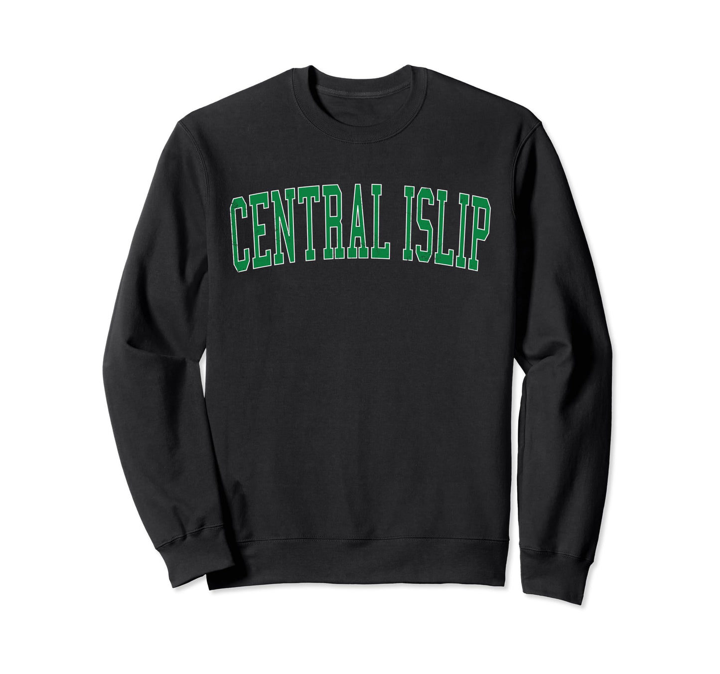 Central La Distressed Green Varsity Sweatshirt - Graphic Print Unisex - T-Shirt, Sweatshirt, Hoodie