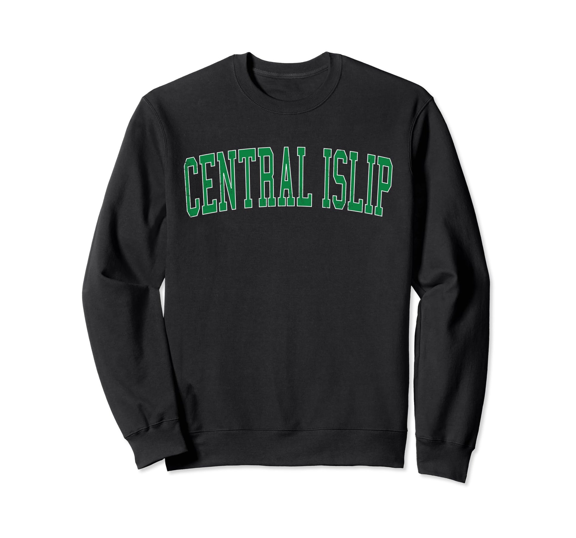 Central La Distressed Green Varsity Sweatshirt - Graphic Print Unisex - T-Shirt, Sweatshirt, Hoodie