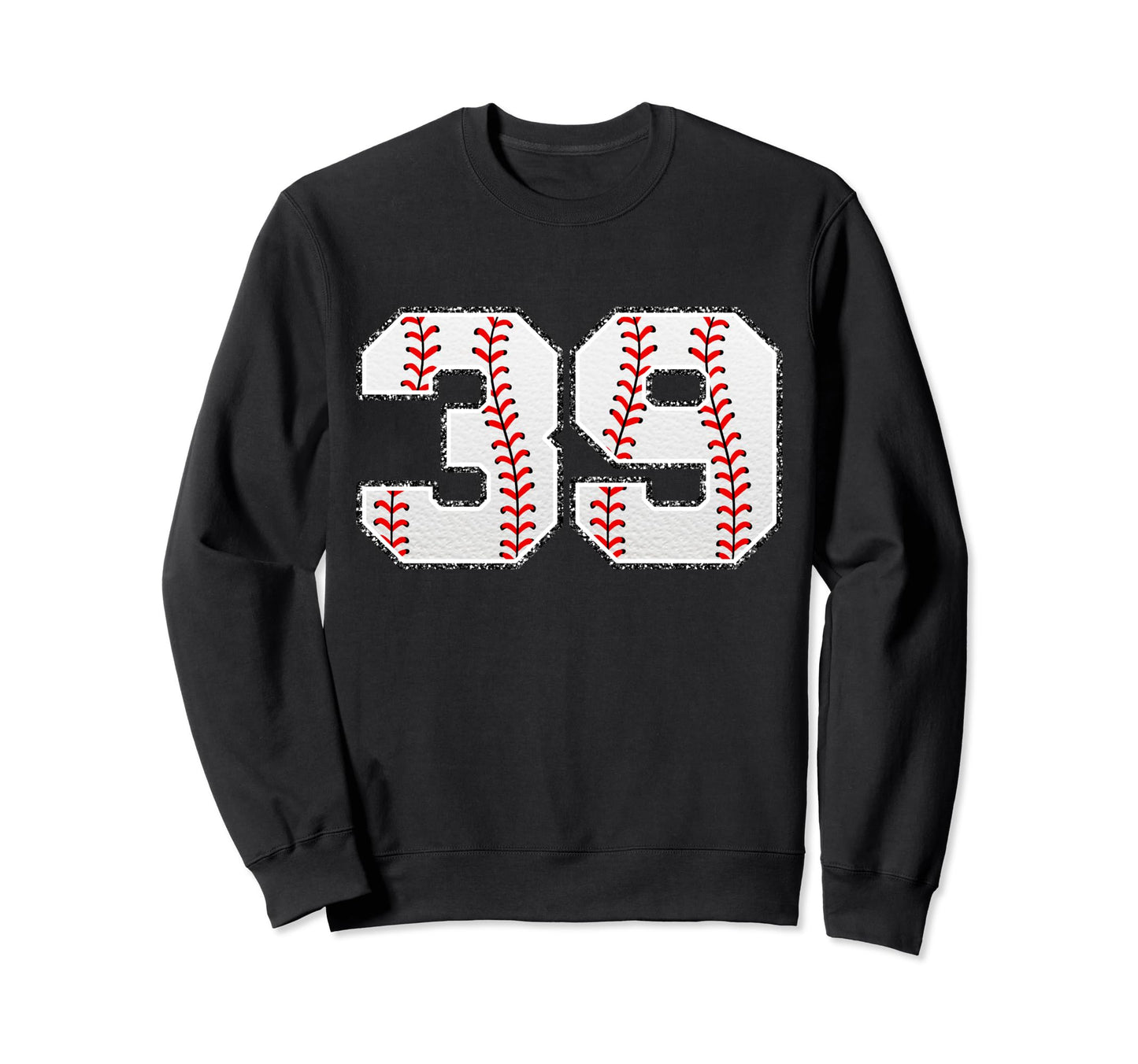 Number 39 Baseball Distressed Sweatshirt - Custom Art Print for Adults - T-Shirt, Sweatshirt, Hoodie