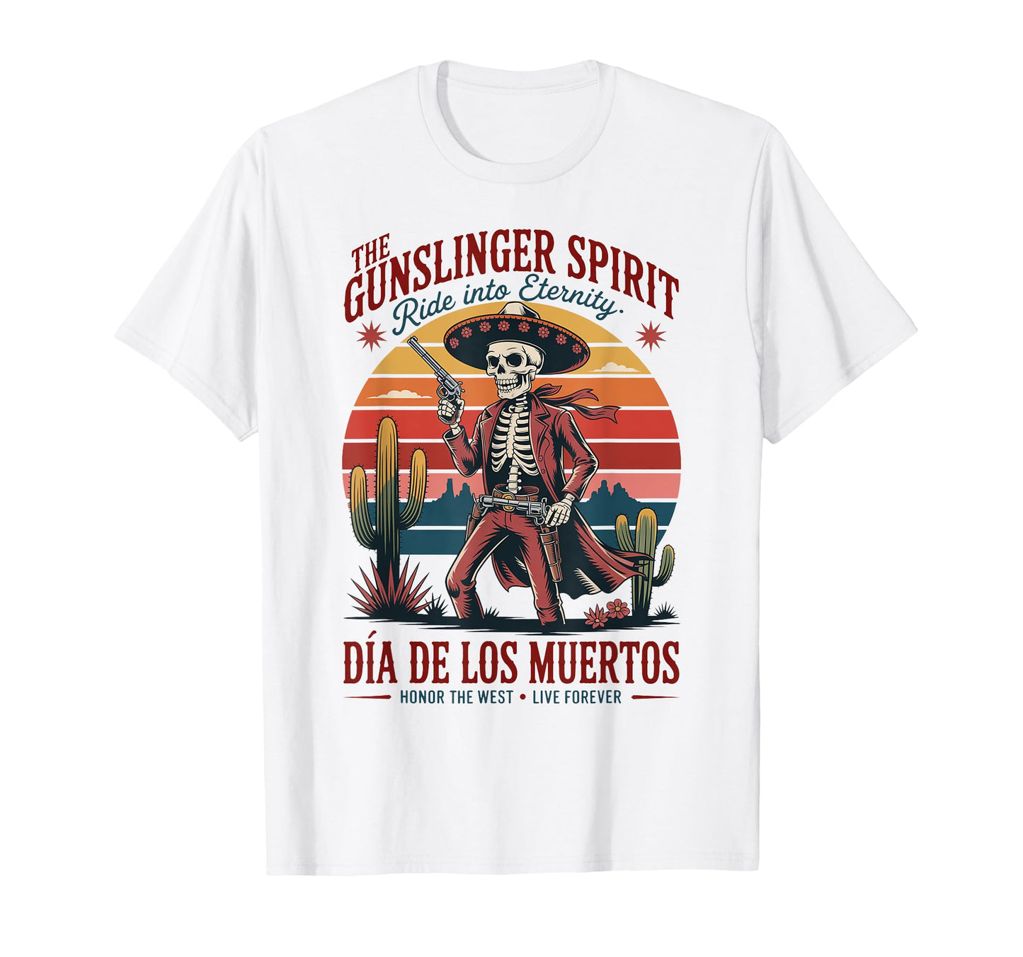 Mexican Heritage Wild West Skeleton T-Shirt - Minimalist Print Men Women - T-Shirt, Sweatshirt, Hoodie