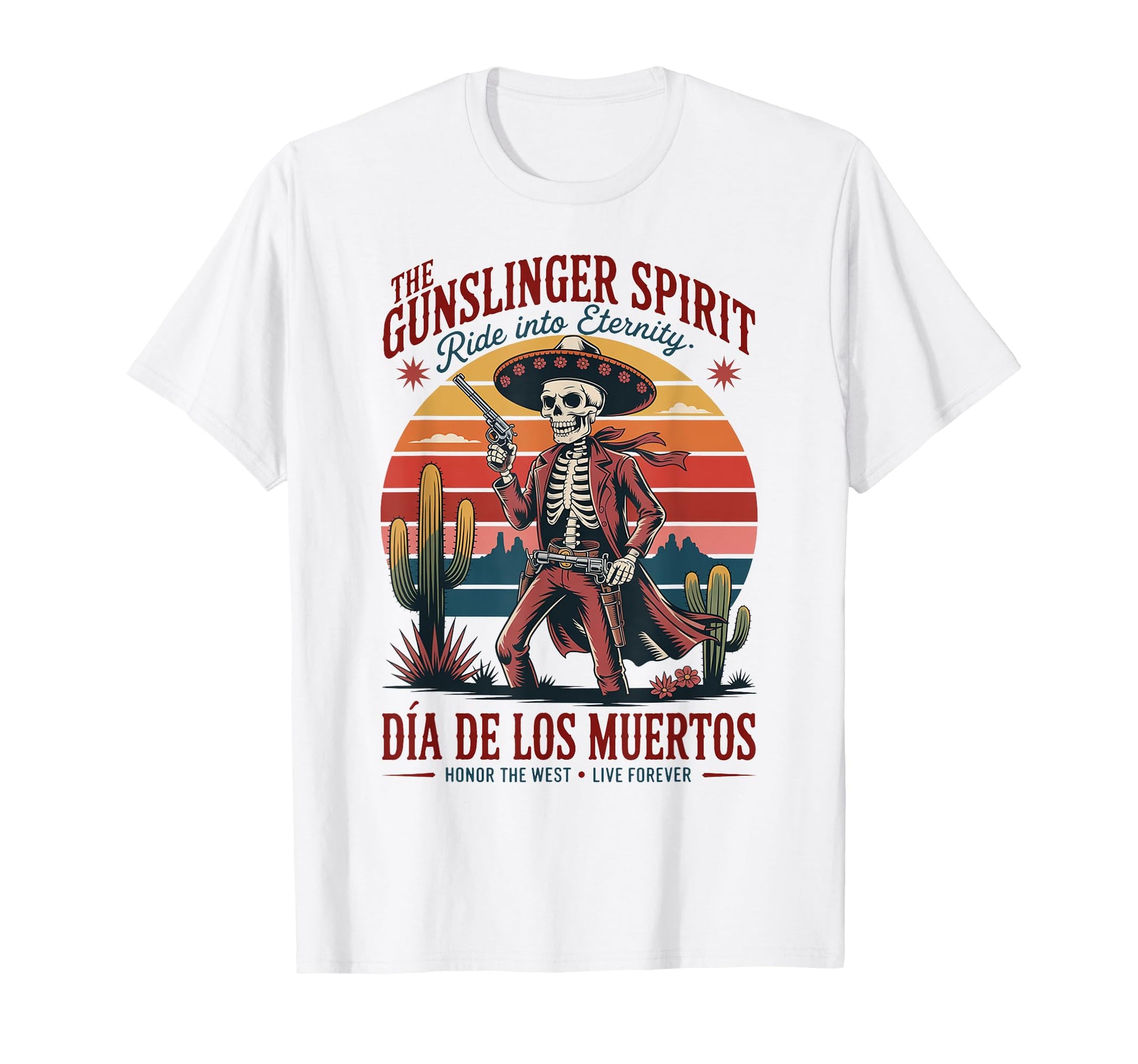 Mexican Heritage Wild West Skeleton T-Shirt - Minimalist Print Men Women - T-Shirt, Sweatshirt, Hoodie