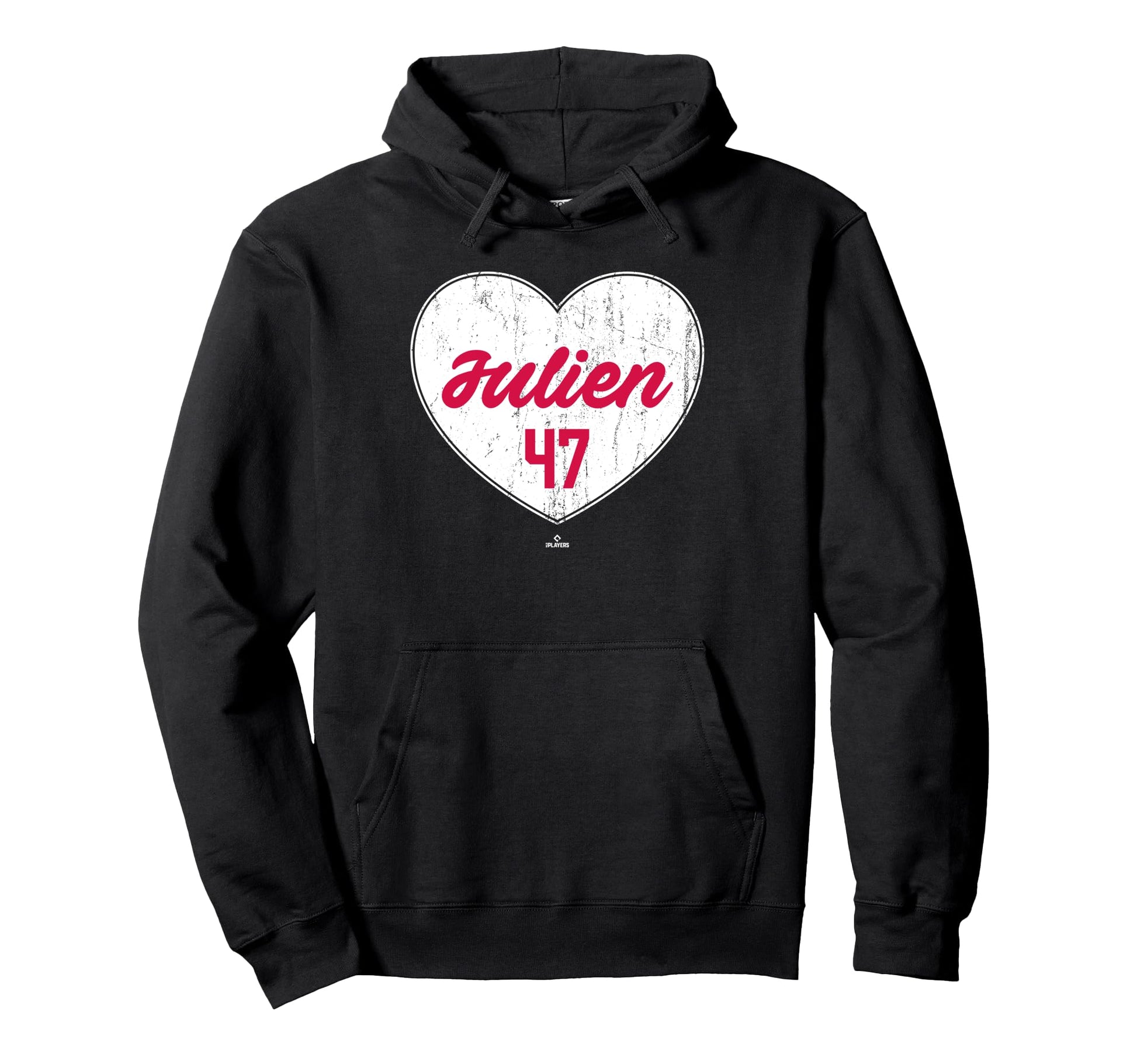 Distressed Heart Edouard Julien Hoodie - Trendy Graphic for Adults - T-Shirt, Sweatshirt, Hoodie