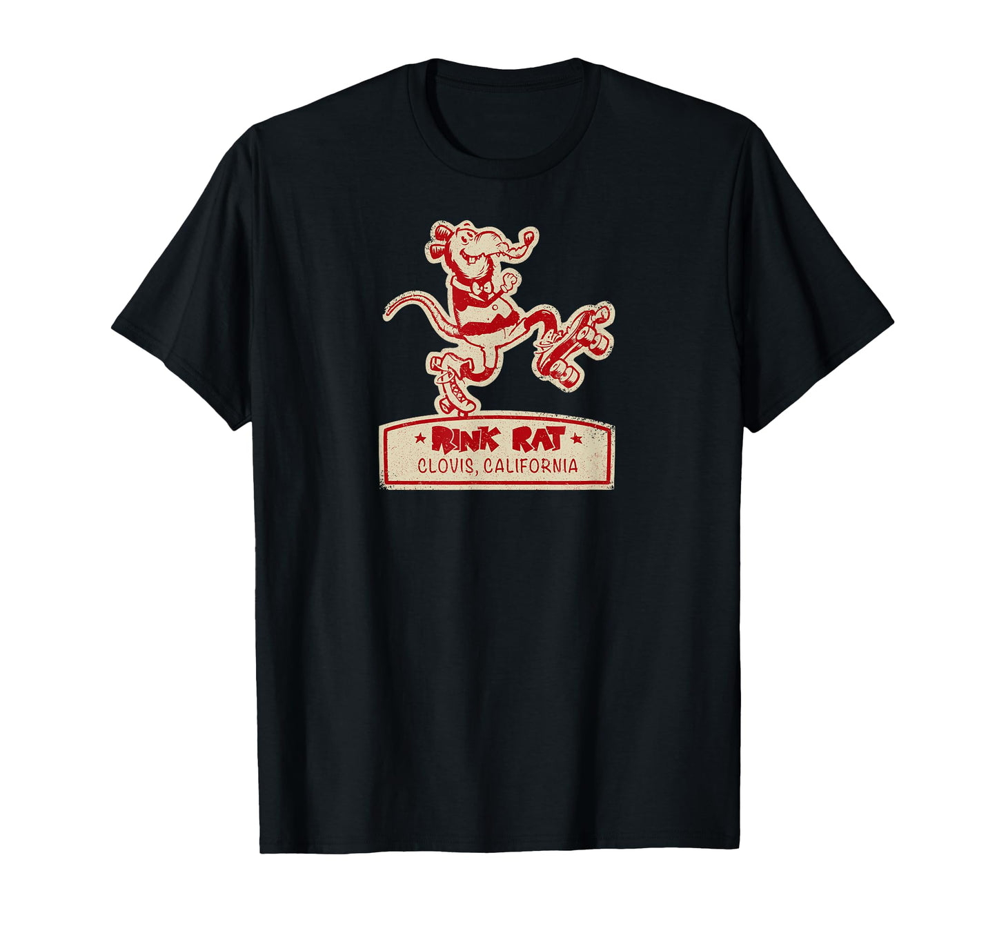 Rollerskating Rink Rat Clovis T-Shirt - Novelty Apparel Men Women - T-Shirt, Sweatshirt, Hoodie