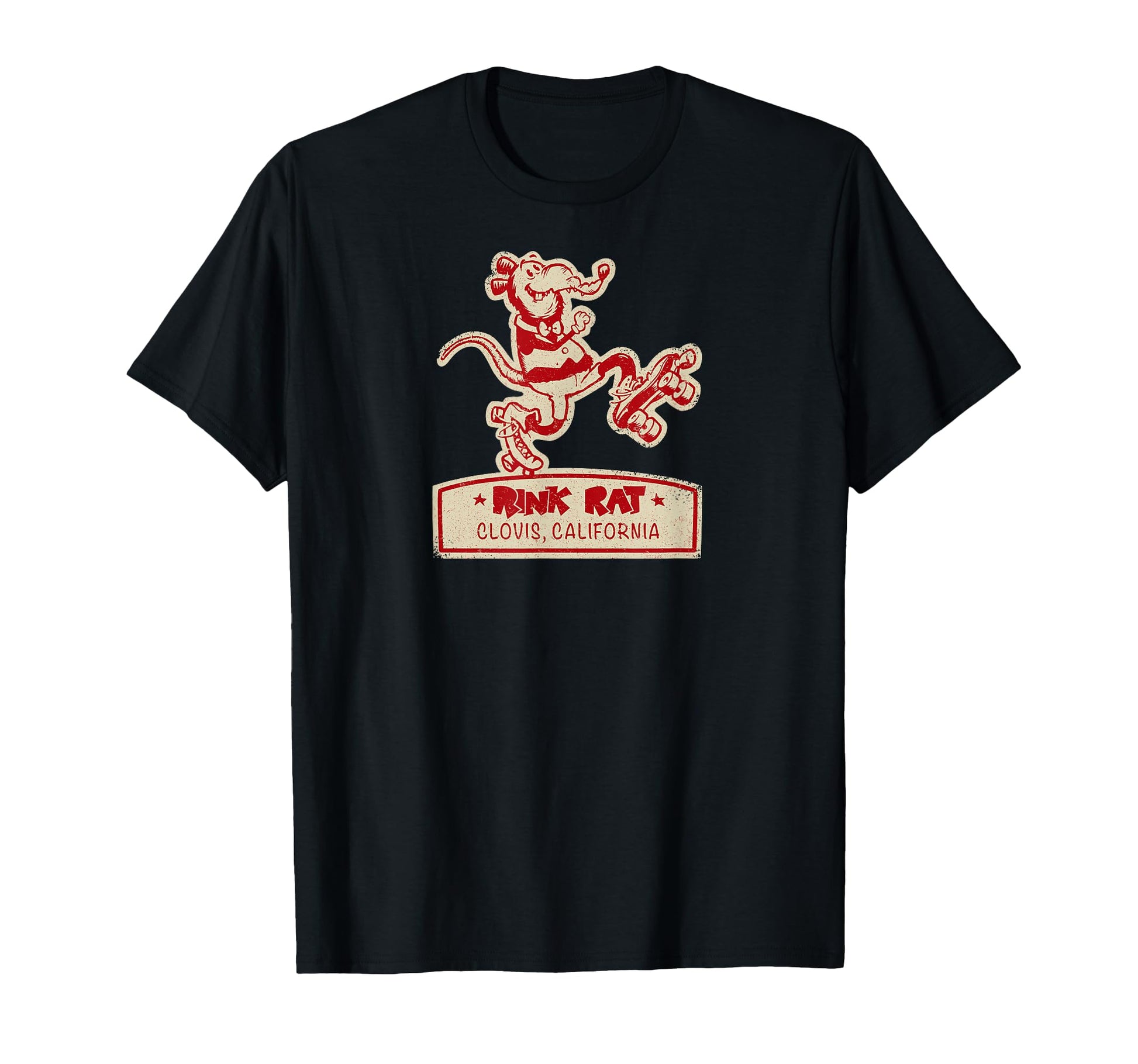Rollerskating Rink Rat Clovis T-Shirt - Novelty Apparel Men Women - T-Shirt, Sweatshirt, Hoodie