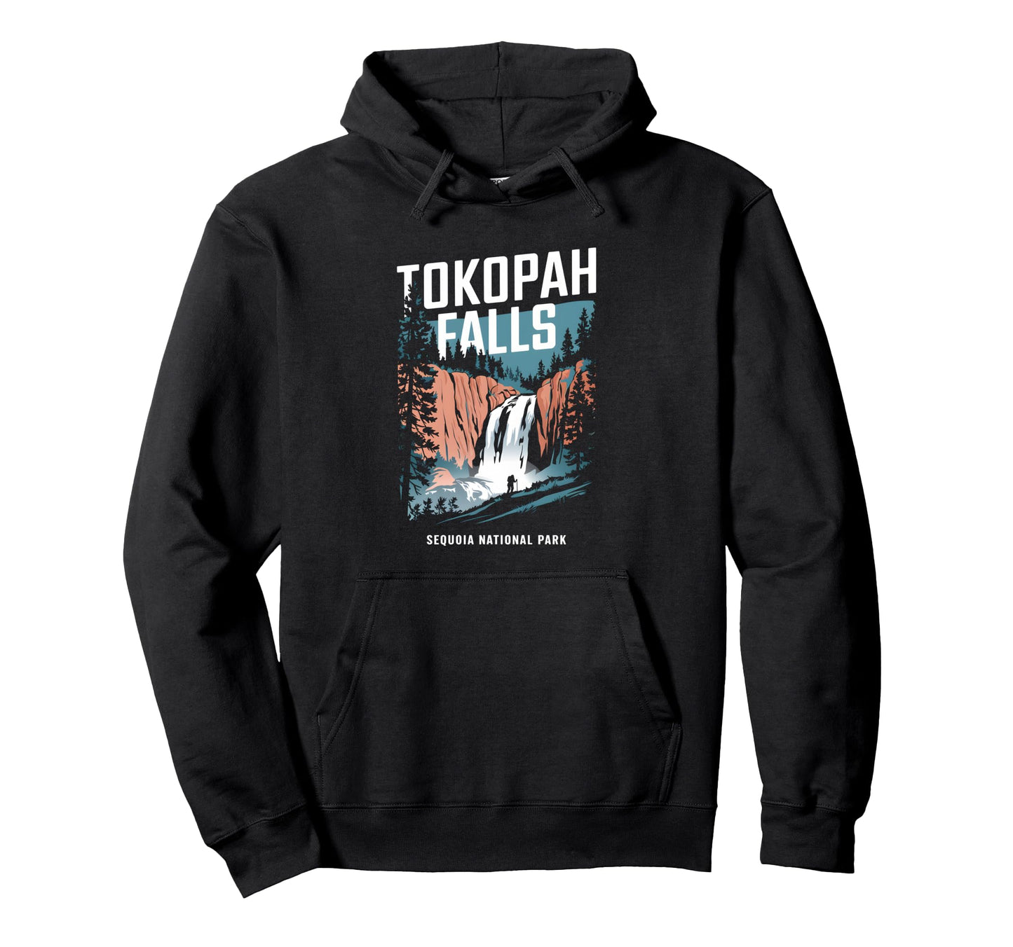 Sequoia National Park Tokopah Falls Hoodie - Novelty Apparel for Adults - T-Shirt, Sweatshirt, Hoodie