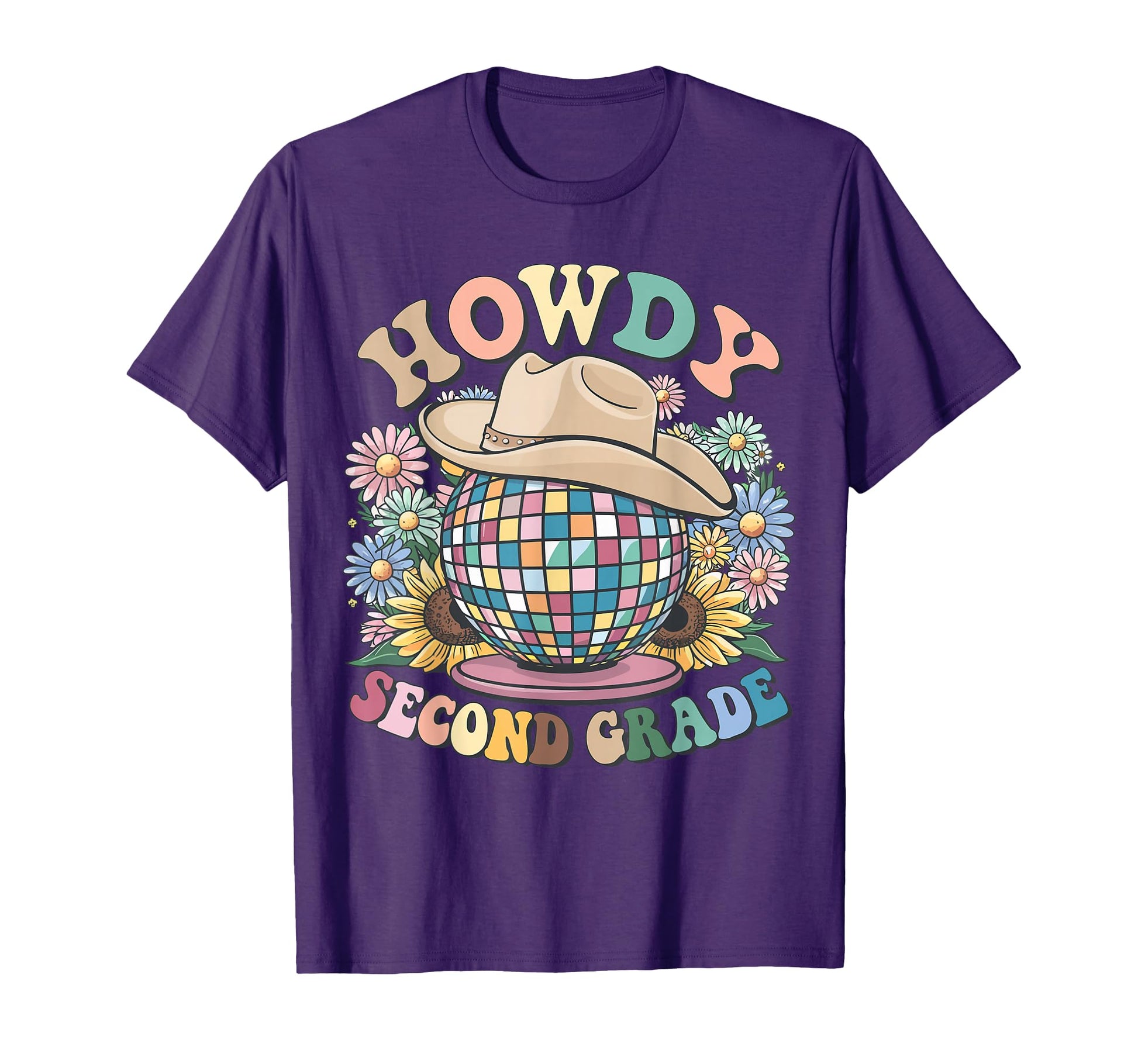 Howdy Second Grade Cowgirl Western T-Shirt - Fun Novelty Design Men Women - T-Shirt, Sweatshirt, Hoodie
