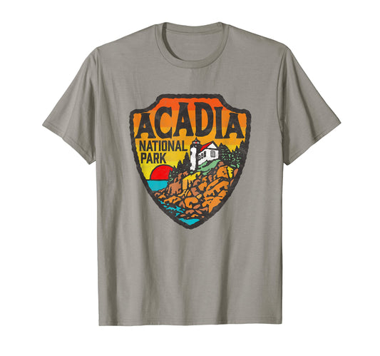 Acadia National Park Maine Lighthouse T-Shirt - Custom Art Print Unisex - T-Shirt, Sweatshirt, Hoodie
