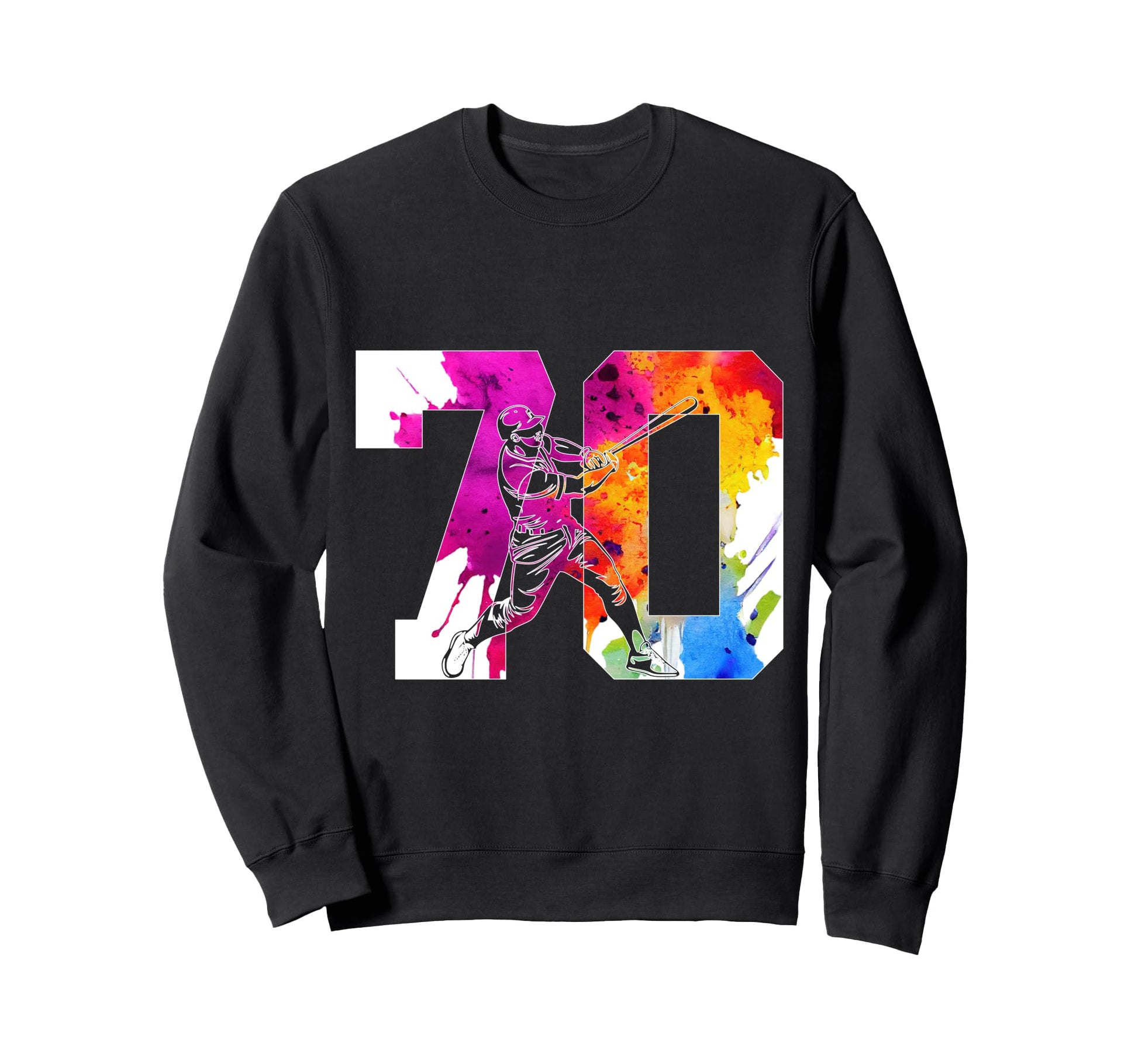 Number 70 Years Baseball 70Th Sweatshirt - Casual Everyday Wear for Adults - T-Shirt, Sweatshirt, Hoodie