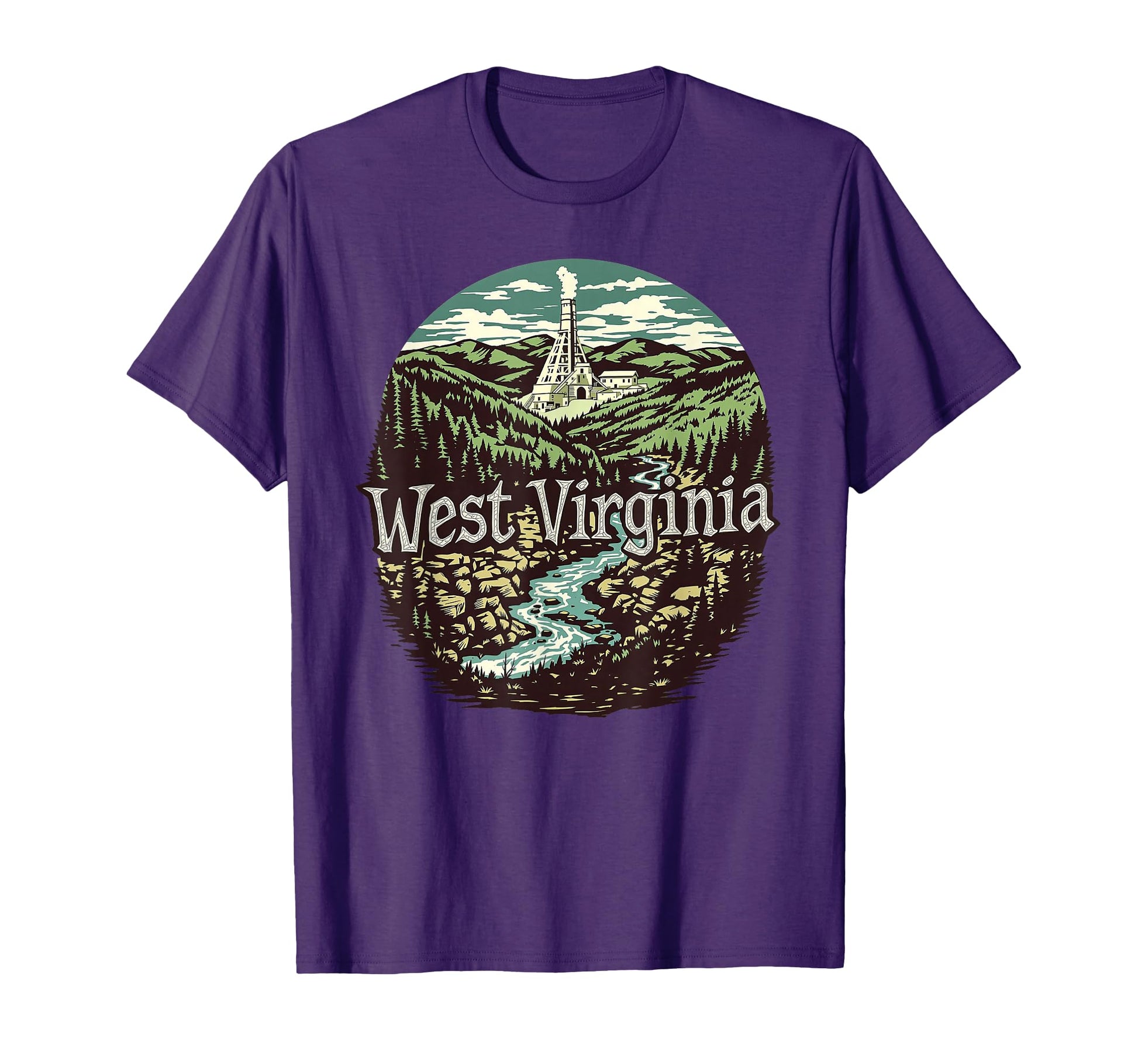 West Virginia Wv Sunrise Mountains T-Shirt - Aesthetic Graphic Unisex - T-Shirt, Sweatshirt, Hoodie