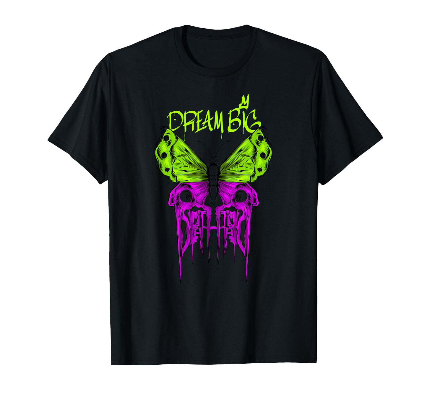 Butterfly Dream Big Y2K Grunge T-Shirt - Minimalist Print Men Women - T-Shirt, Sweatshirt, Hoodie