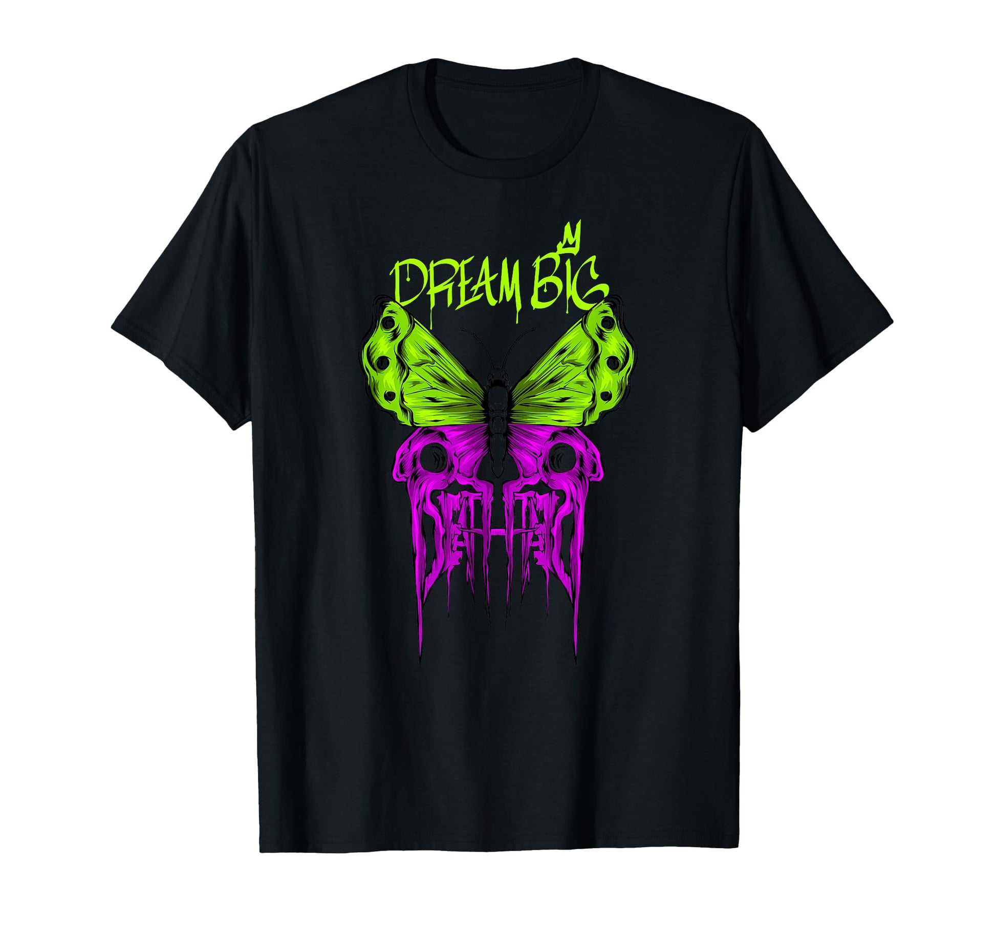 Butterfly Dream Big Y2K Grunge T-Shirt - Minimalist Print Men Women - T-Shirt, Sweatshirt, Hoodie