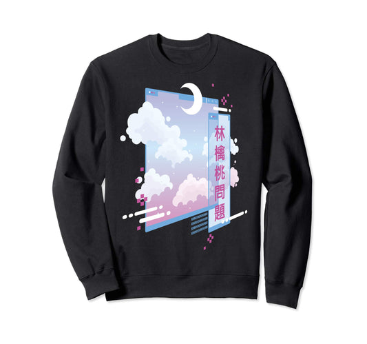80S Vaporwave Synthwave Cyber Pastel Sweatshirt - Trendy Graphic Men Women - T-Shirt, Sweatshirt, Hoodie