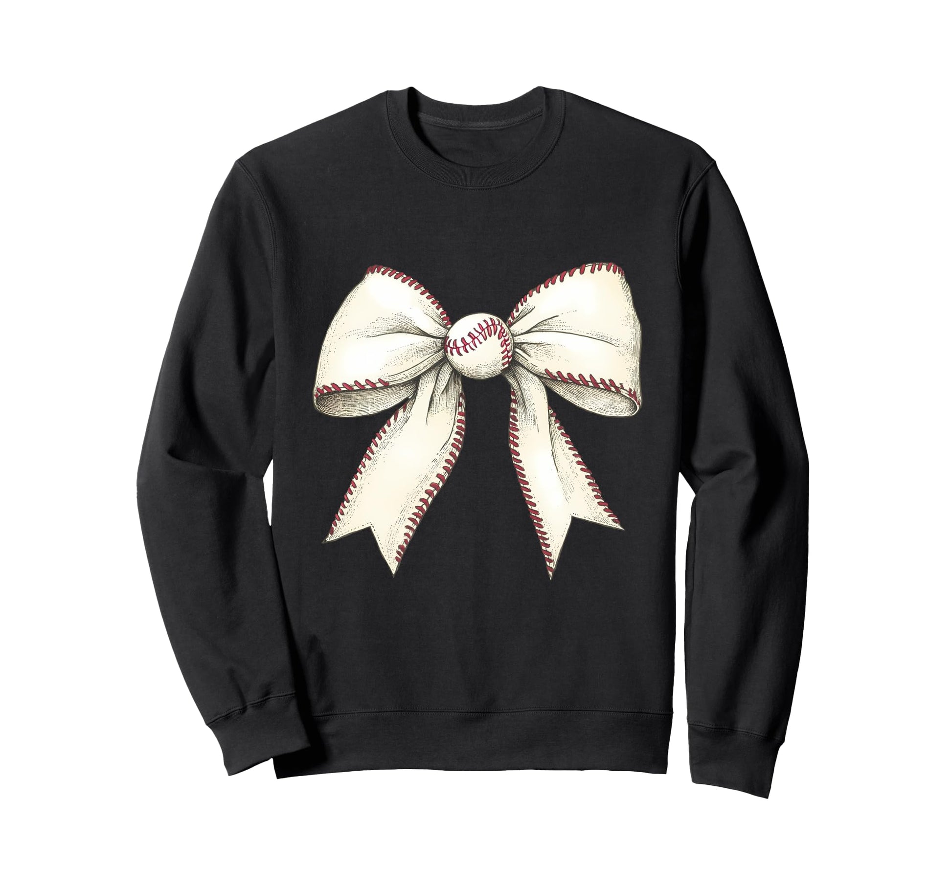 Baseball Coquette Bow Baseball Player Sweatshirt - Graphic Print Unisex - T-Shirt, Sweatshirt, Hoodie
