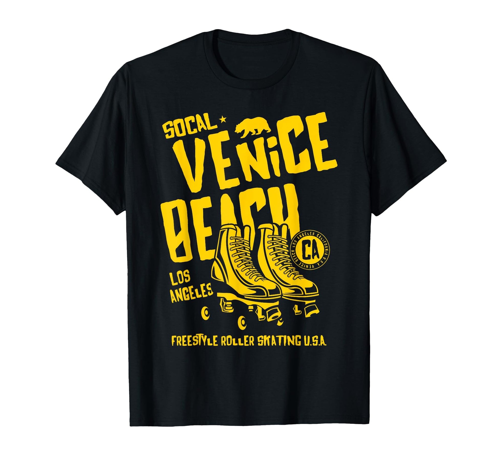 Venice Beach California Roller Skate T-Shirt - Custom Art Print Men Women - T-Shirt, Sweatshirt, Hoodie