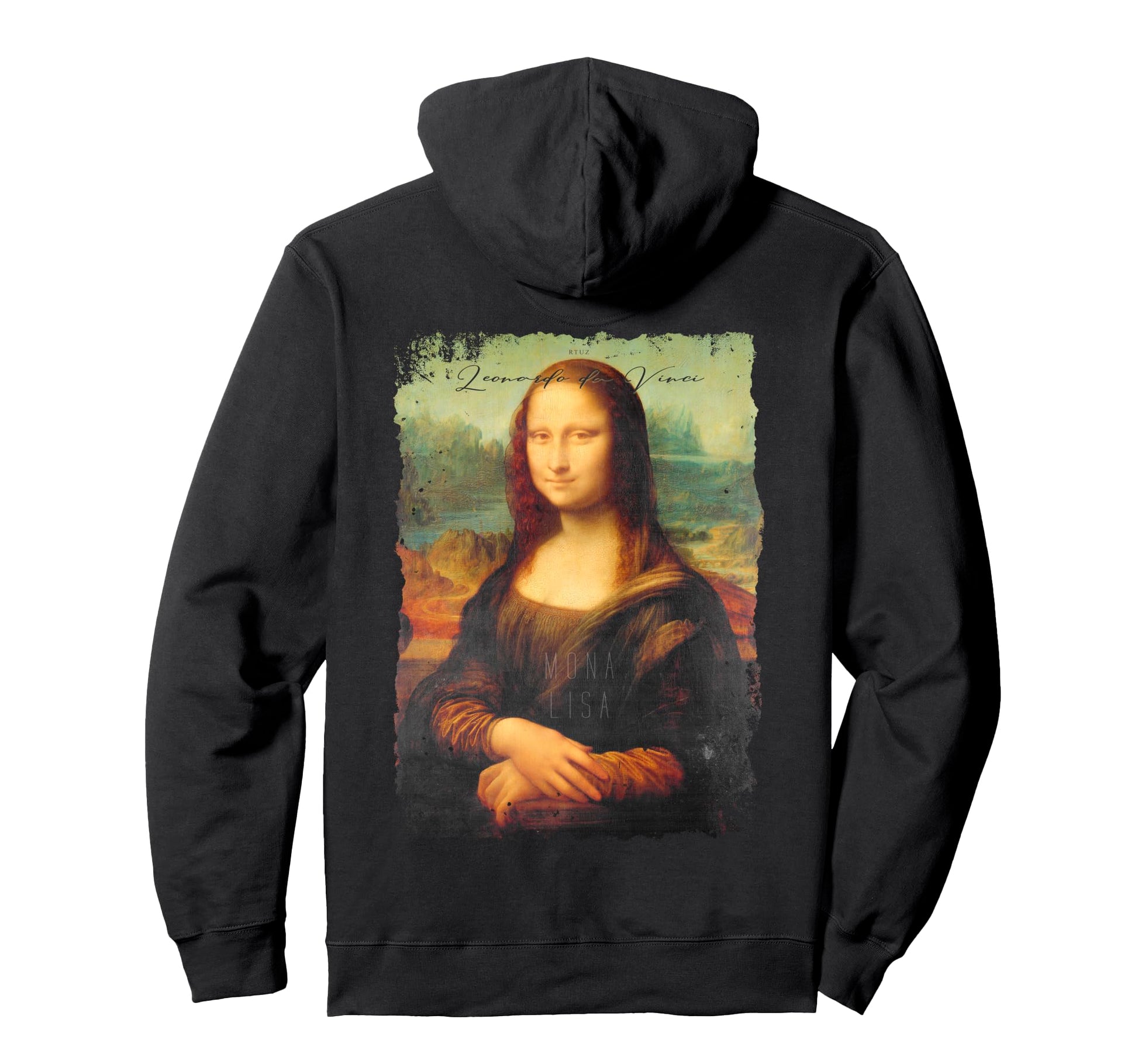 Mona Lisa Art Y2K Back Streetwear Hoodie - Unique Graphic Men Women - T-Shirt, Sweatshirt, Hoodie
