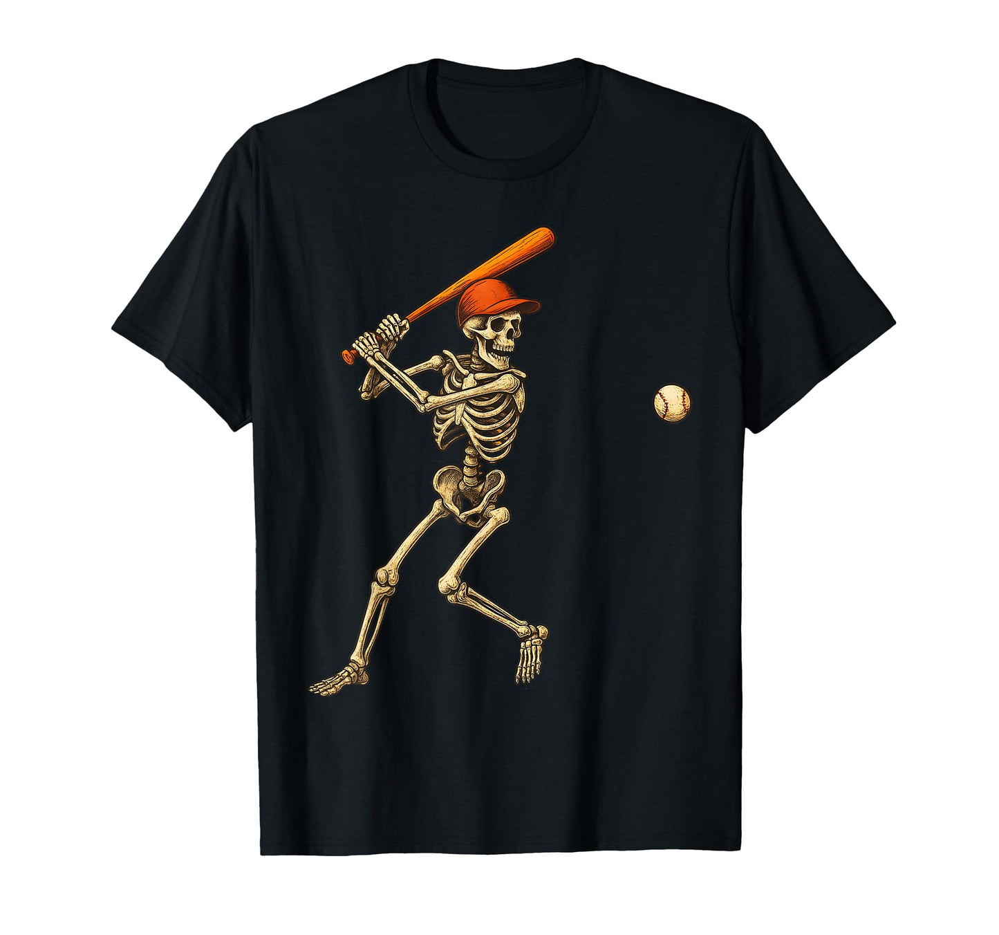 Funny Skeleton Batting Baseball Player T-Shirt - Aesthetic Graphic Unisex - T-Shirt, Sweatshirt, Hoodie
